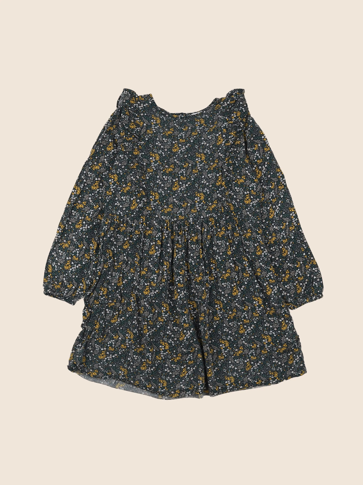 Vertbaudet - robe vert - 8 ans