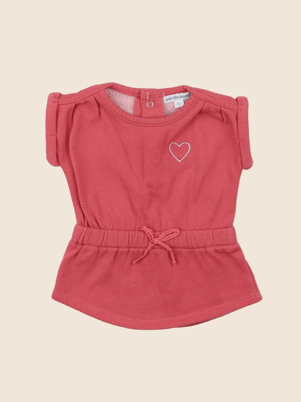 Vertbaudet - robe rose - 3 mois