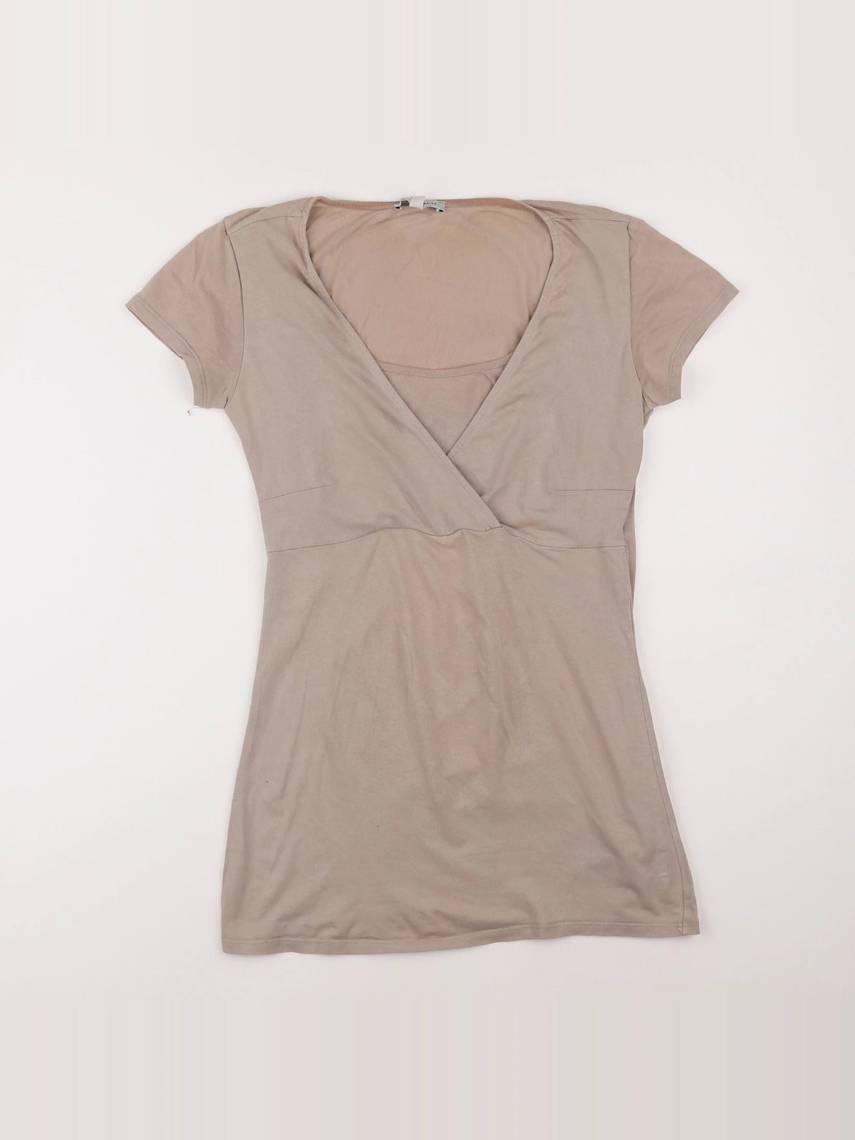 Envie de fraise - tee-shirt grossesse beige - 36 à 38