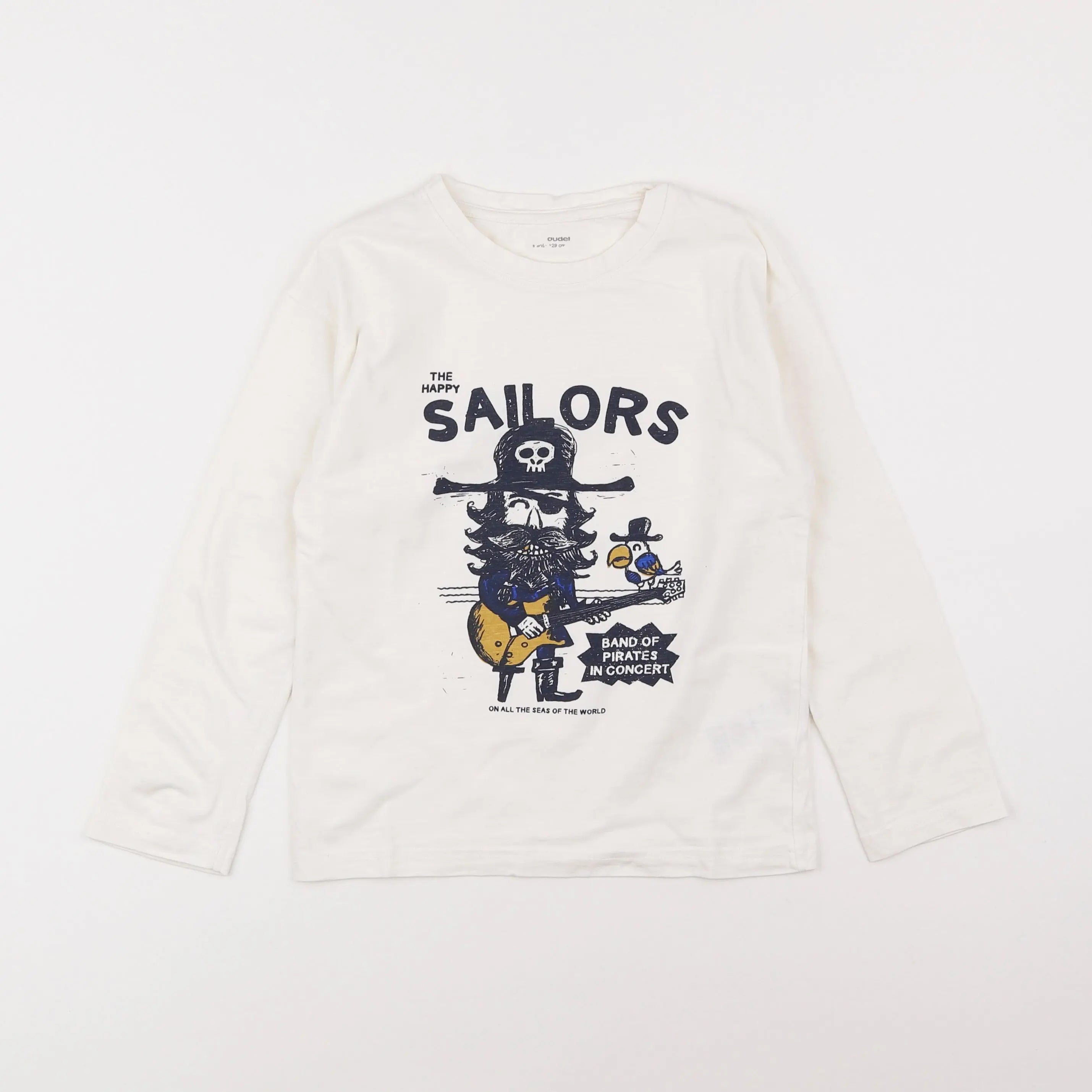 Vertbaudet - tee-shirt blanc - 8 ans