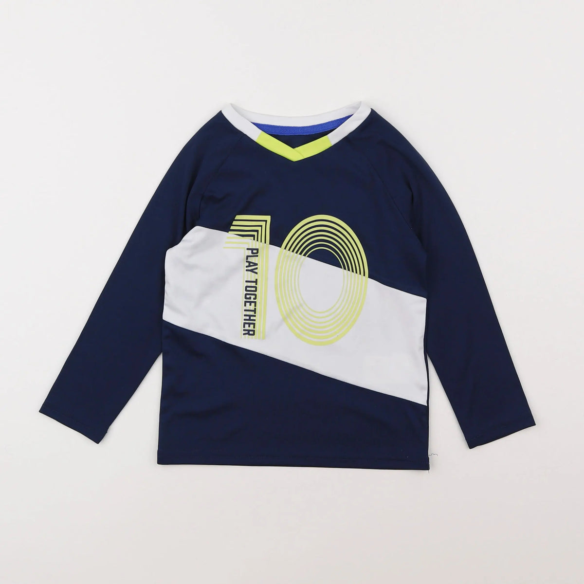 Vertbaudet - tee-shirt bleu - 4 ans
