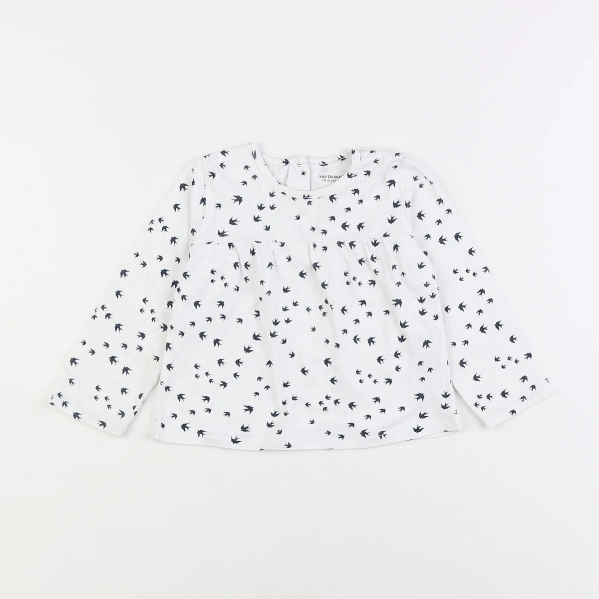 Vertbaudet - tee-shirt blanc - 18 mois