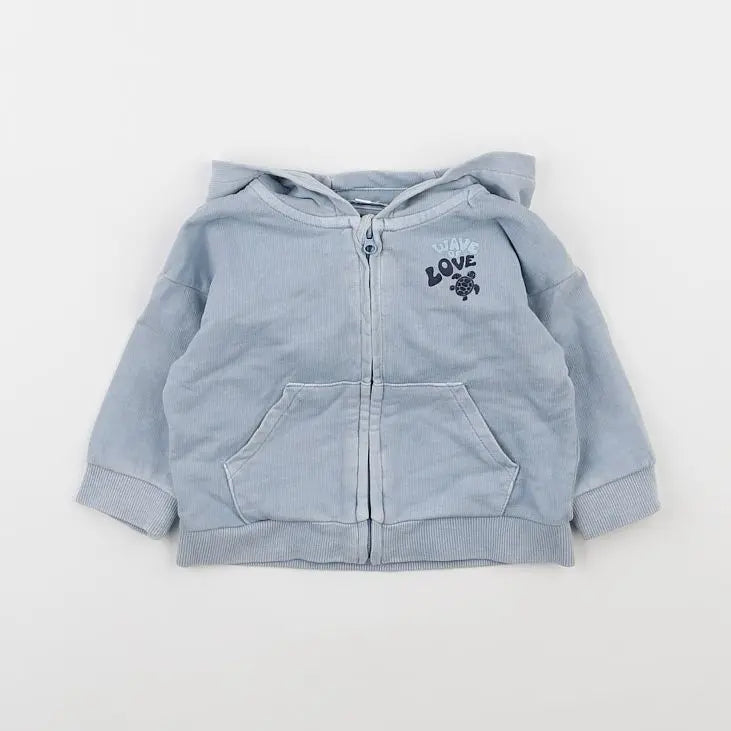 Vertbaudet - sweat bleu - 6 mois