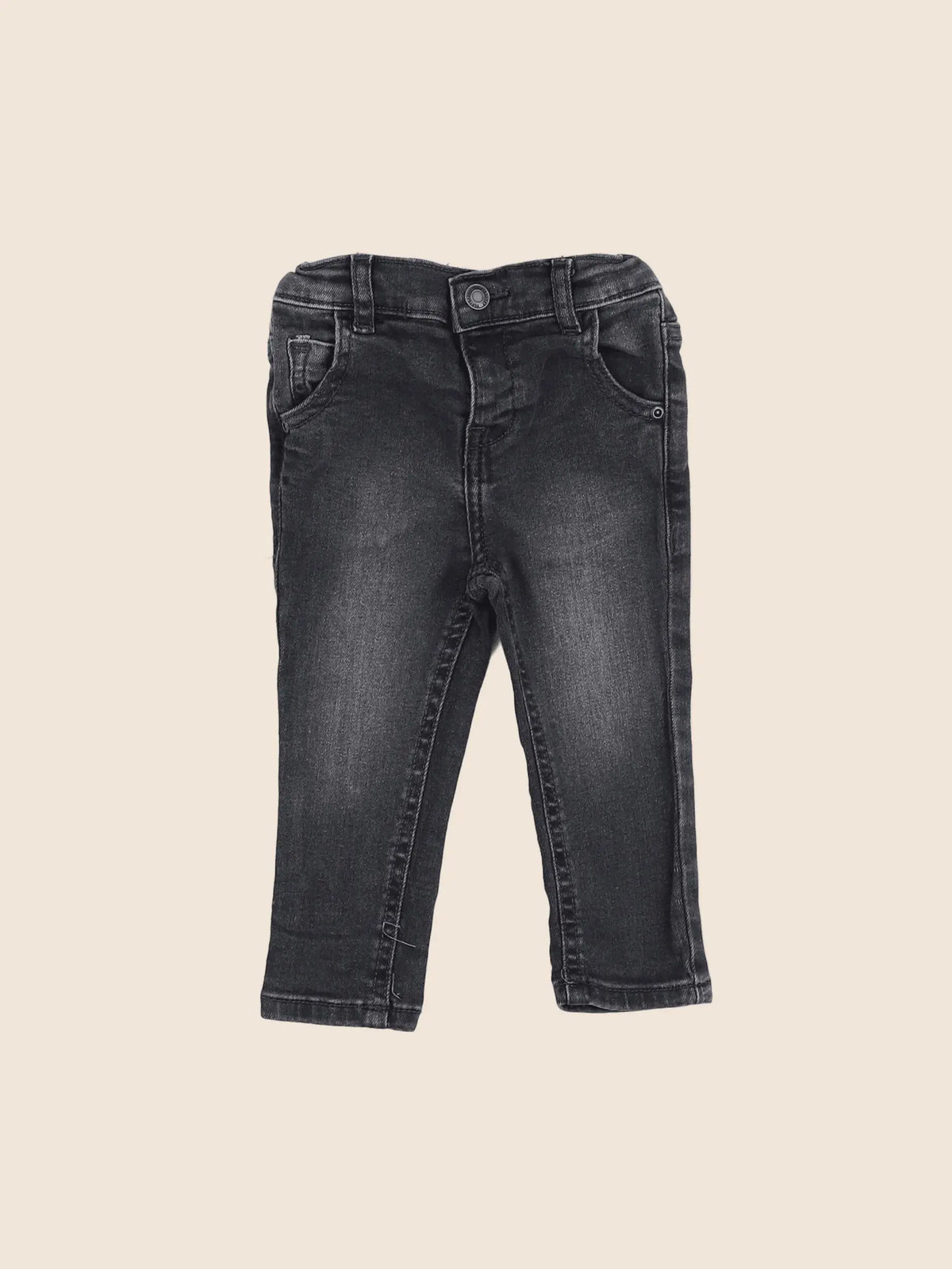 Vertbaudet - jean gris - 9 mois