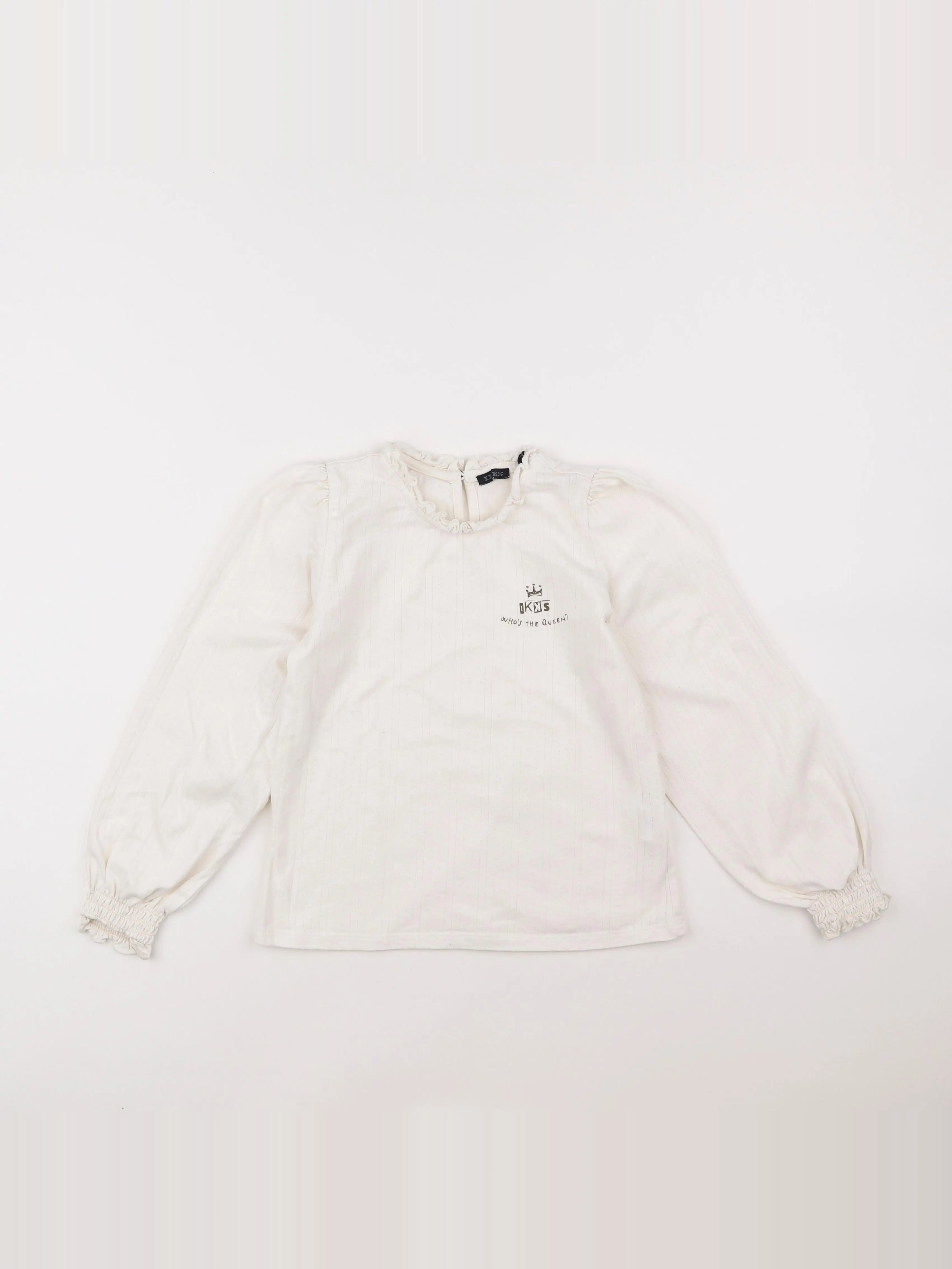 IKKS - tee-shirt blanc - 8 ans