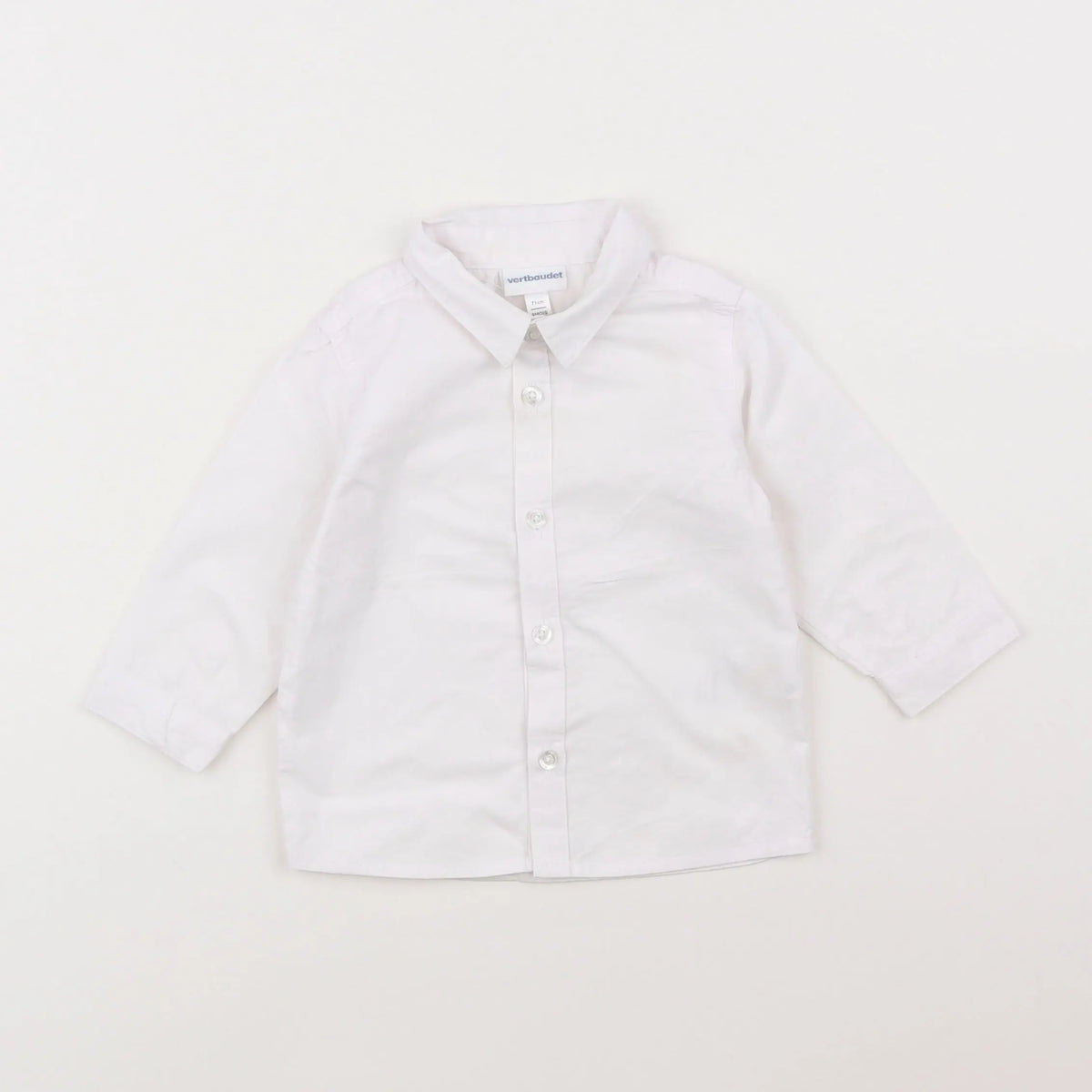 Vertbaudet - chemise blanc - 9 mois