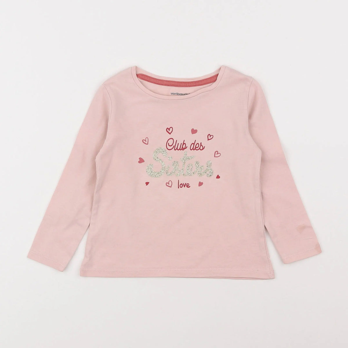 Vertbaudet - tee-shirt rose - 2 ans