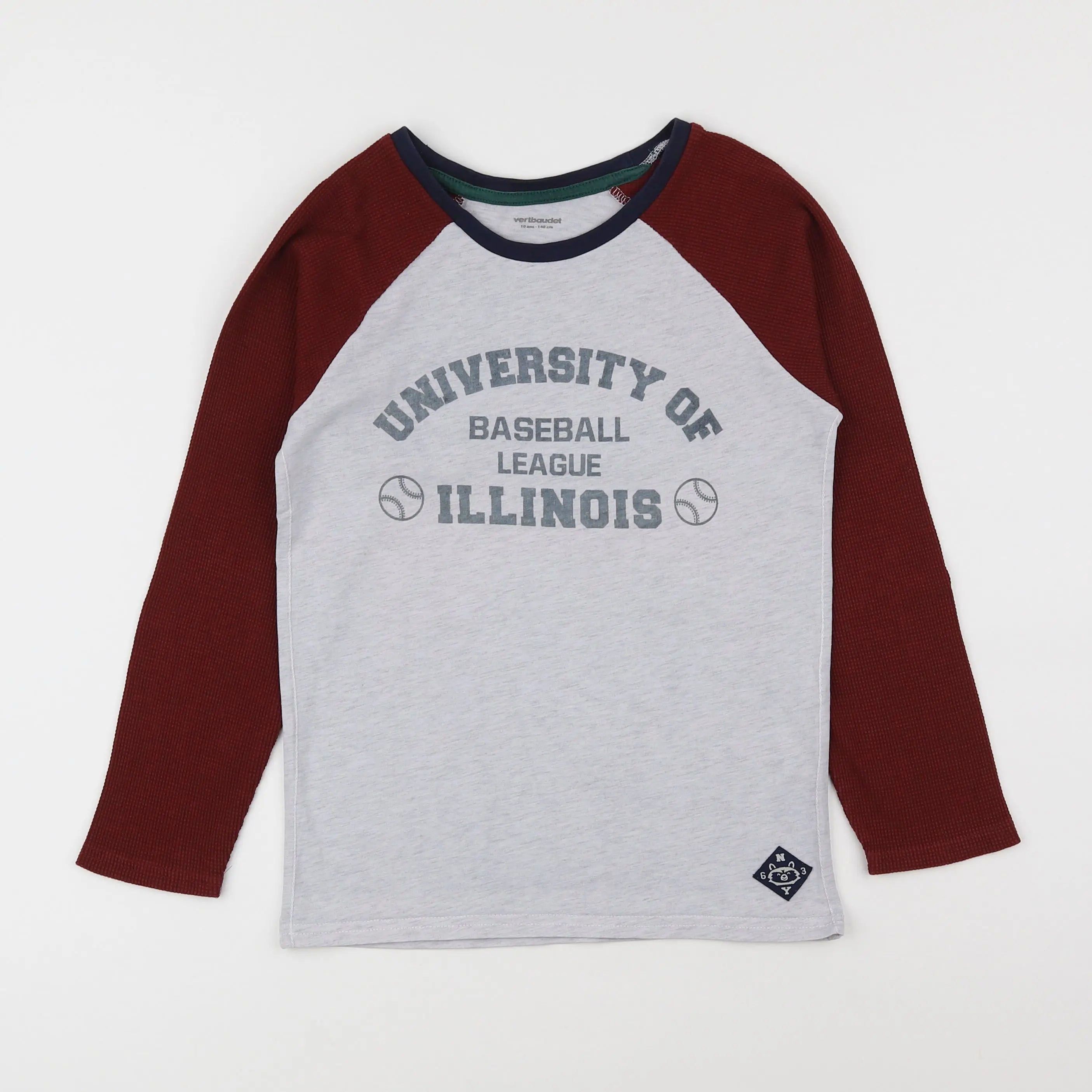 Vertbaudet - tee-shirt gris - 10 ans