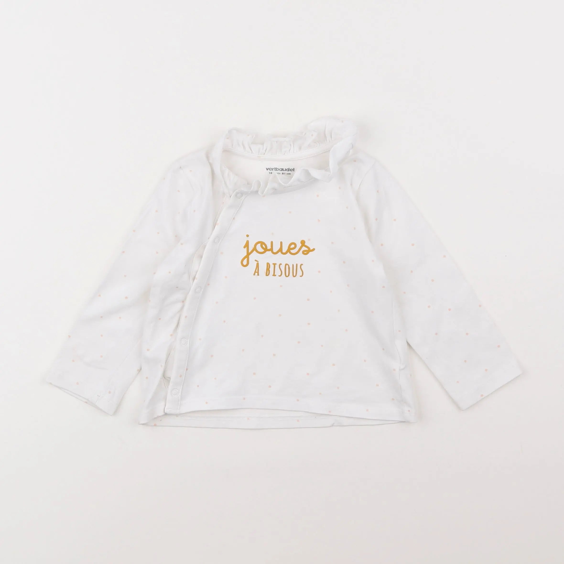 Vertbaudet - tee-shirt blanc - 18 mois