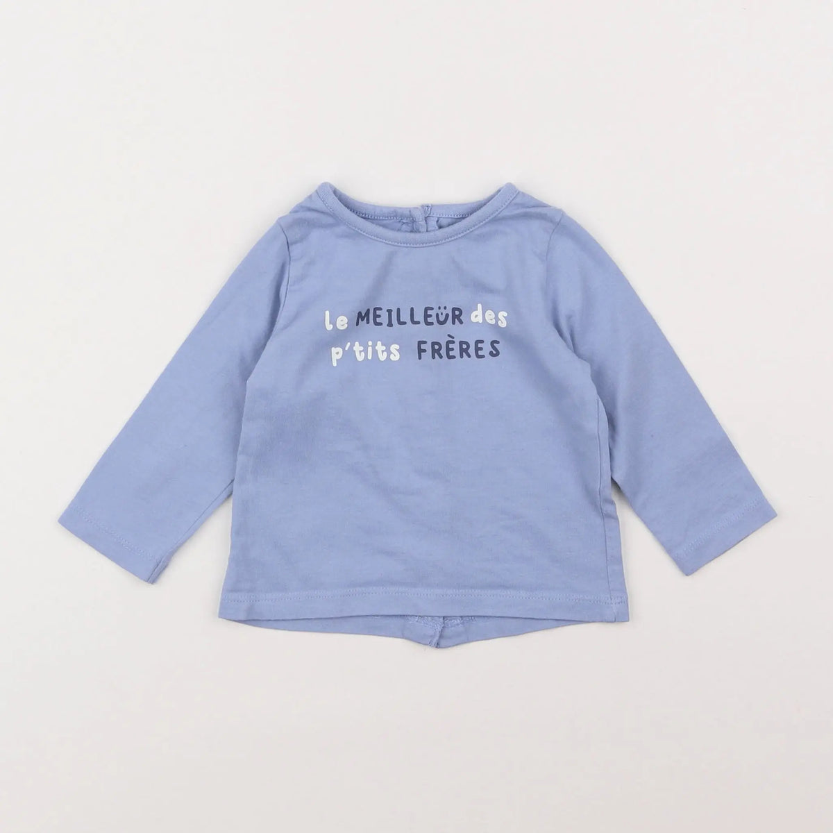 Vertbaudet - tee-shirt bleu - 6 mois