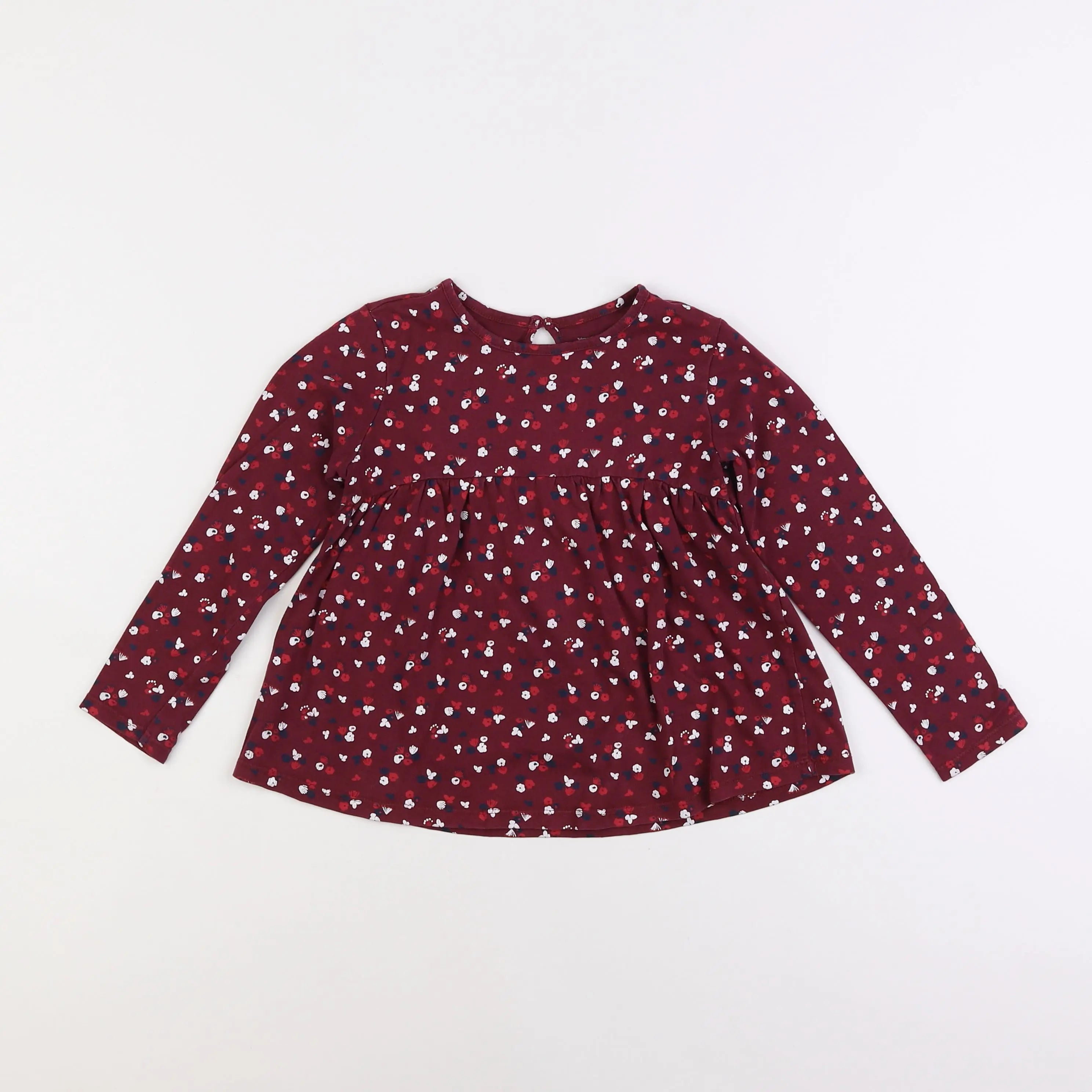 Vertbaudet - tee-shirt rouge - 6 ans