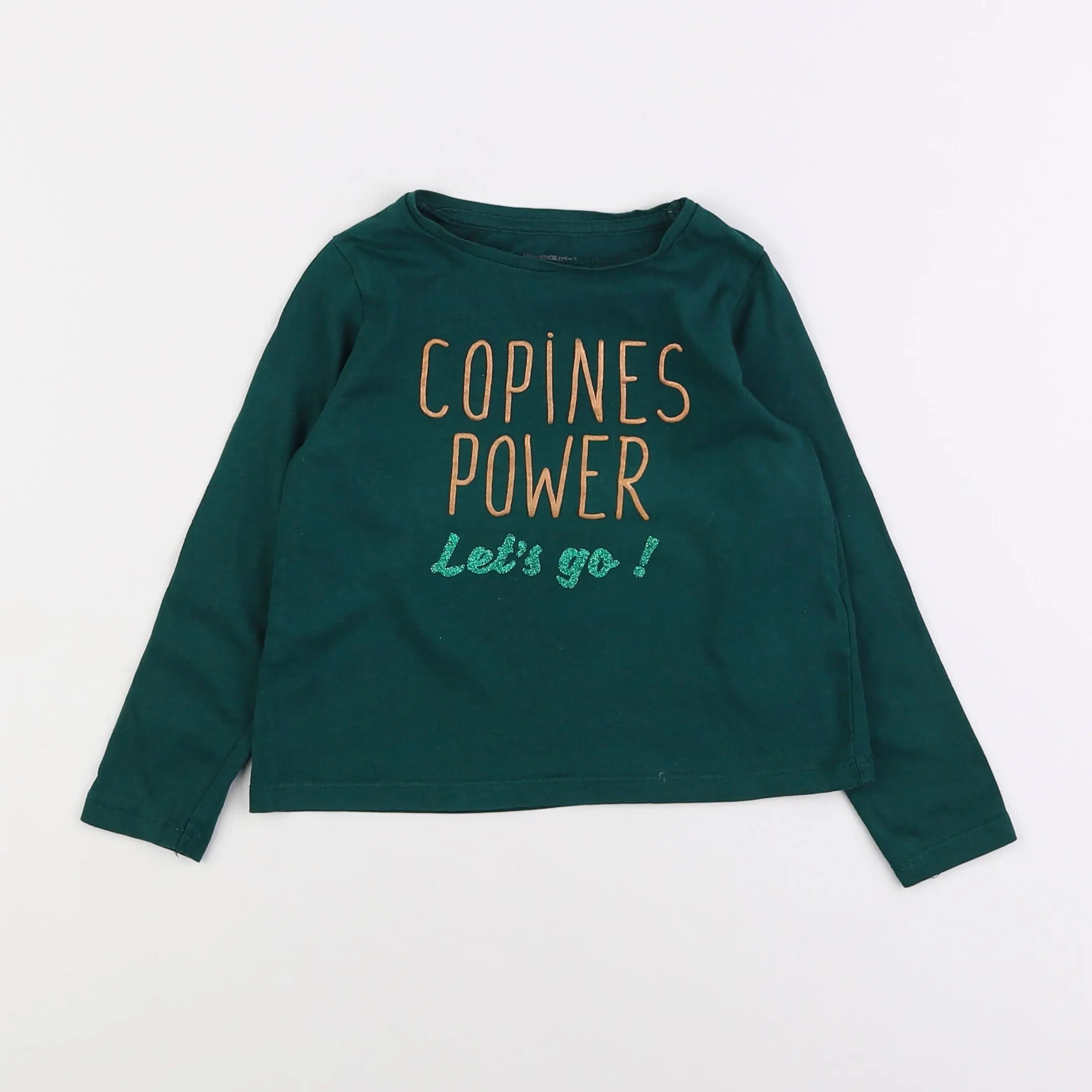 Vertbaudet - tee-shirt vert - 4 ans