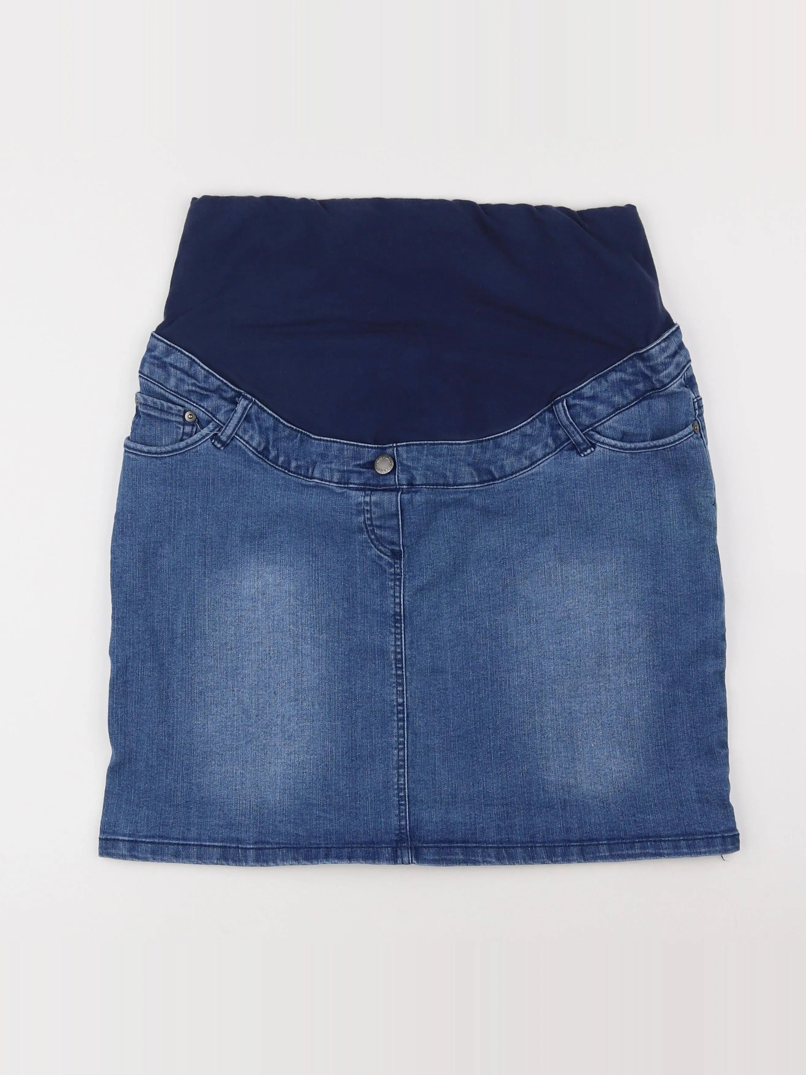 Vertbaudet - jupe grossesse bleu - 44