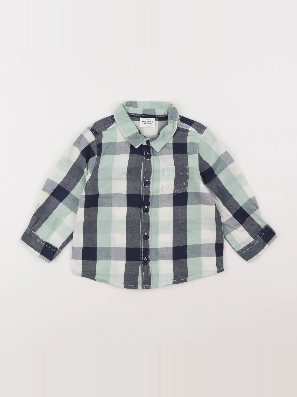 Tape à l'oeil - chemise vert - 18 mois