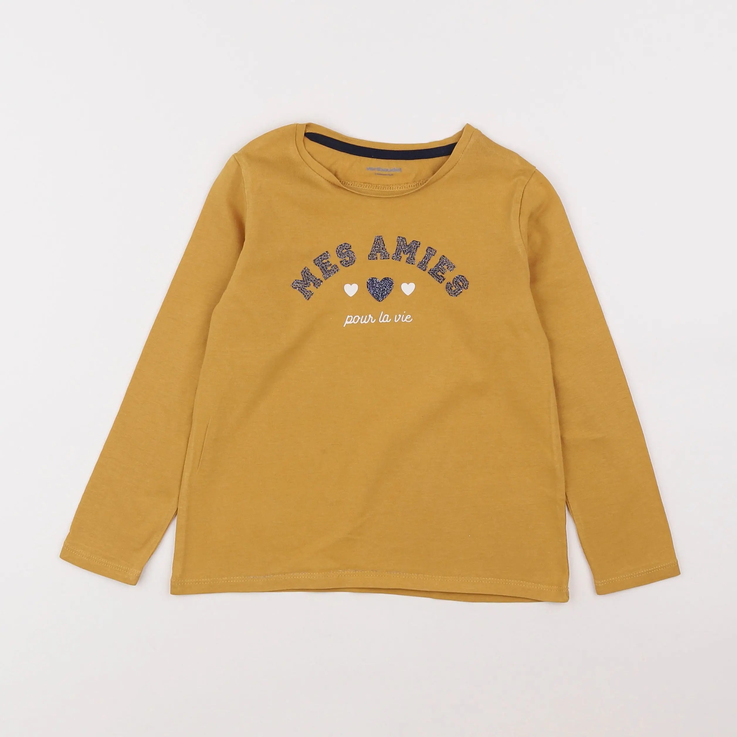Vertbaudet - tee-shirt jaune - 5 ans