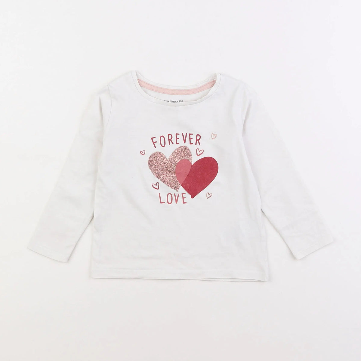 Vertbaudet - tee-shirt blanc - 2 ans