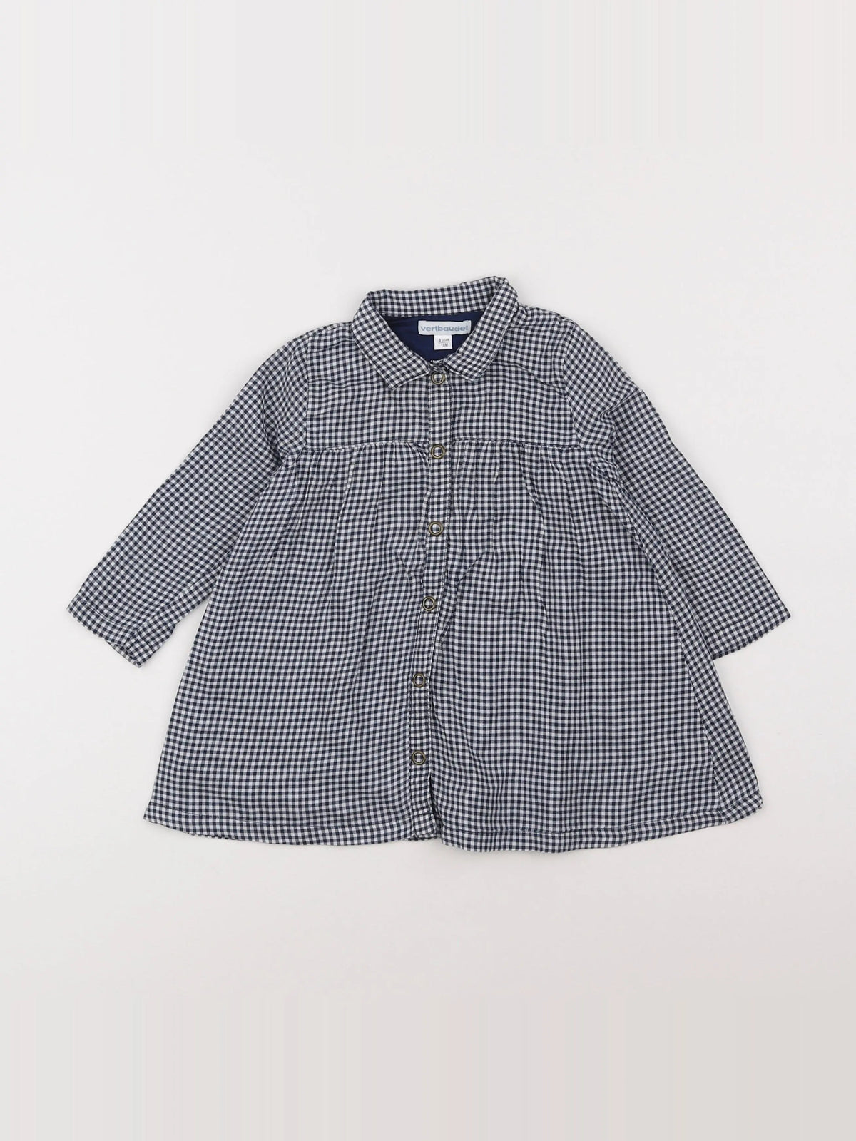 Vertbaudet - robe blanc, bleu - 18 mois