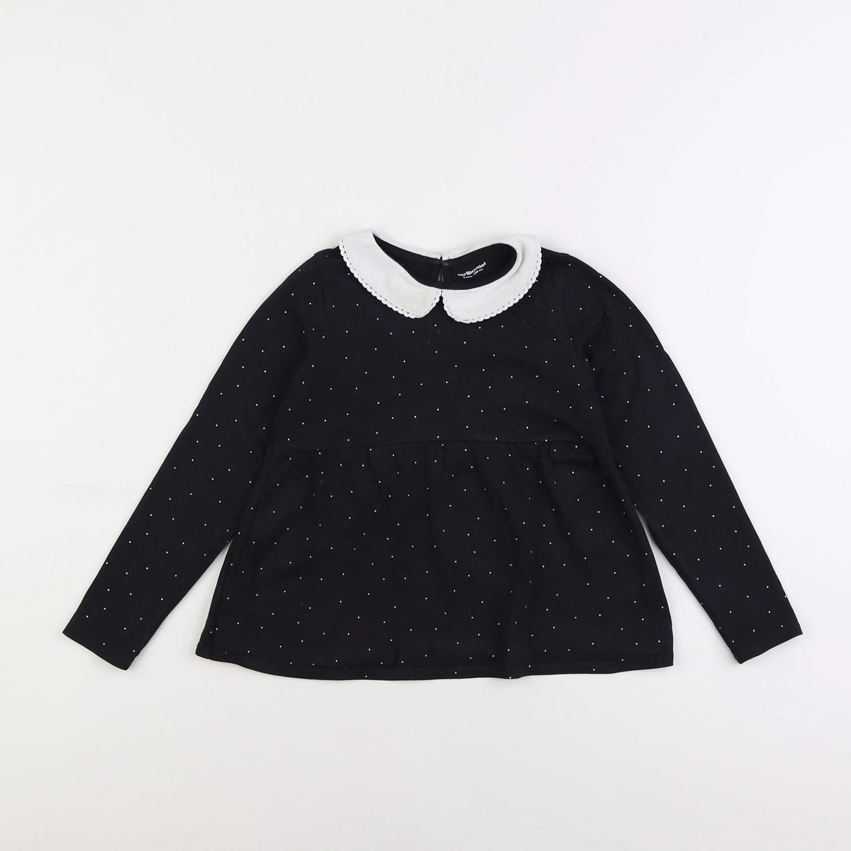 Vertbaudet - tee-shirt noir - 8 ans