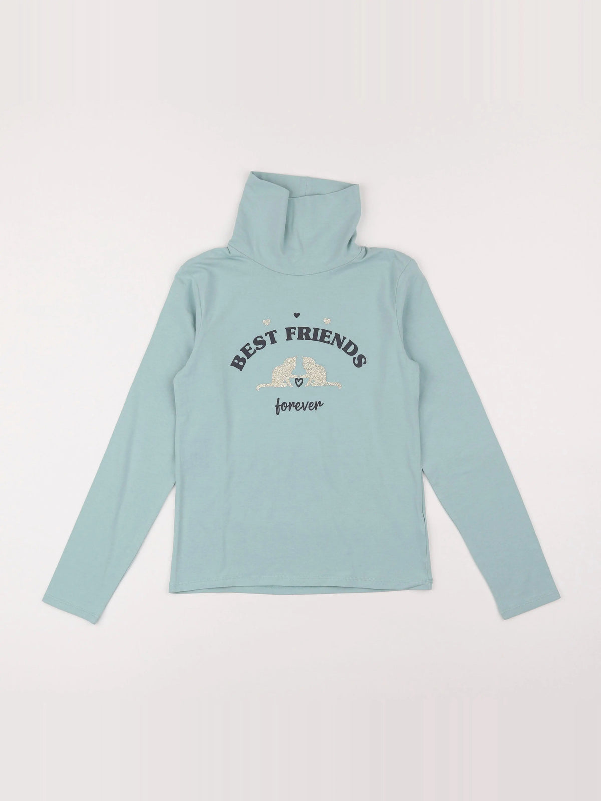 Vertbaudet - sous-pull bleu - 10 ans