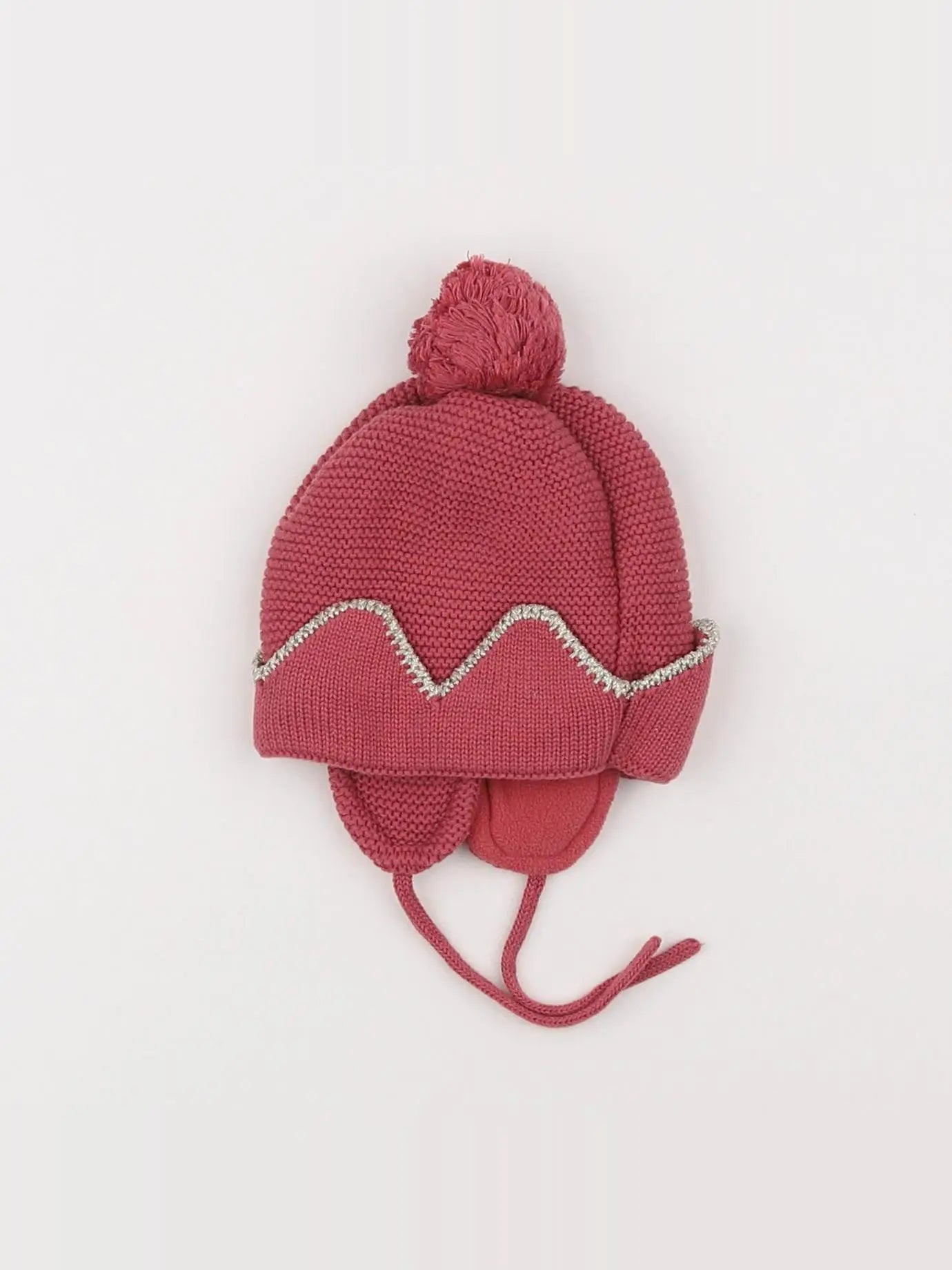 Vertbaudet - bonnet rose - 3/6 mois