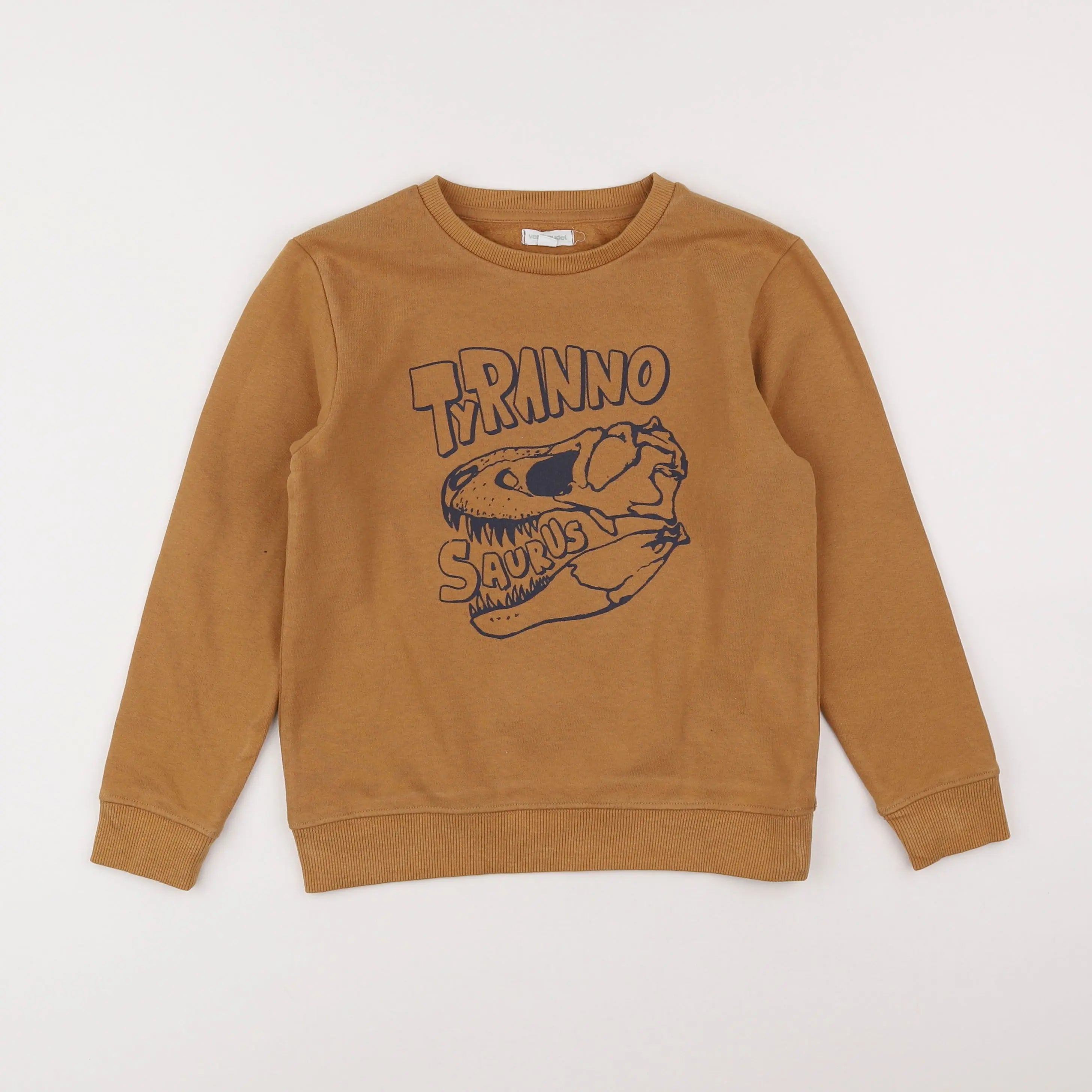 Vertbaudet - sweat marron - 8 ans