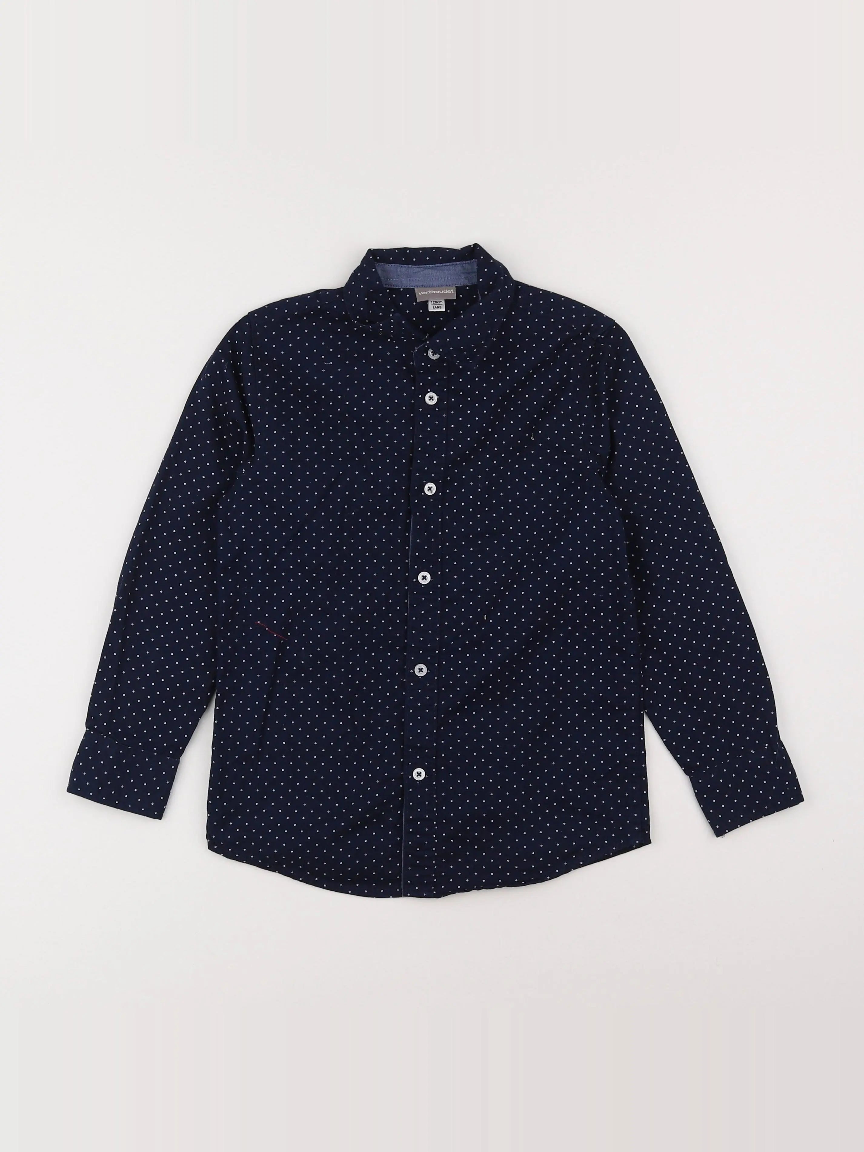 Vertbaudet - chemise bleu - 8 ans