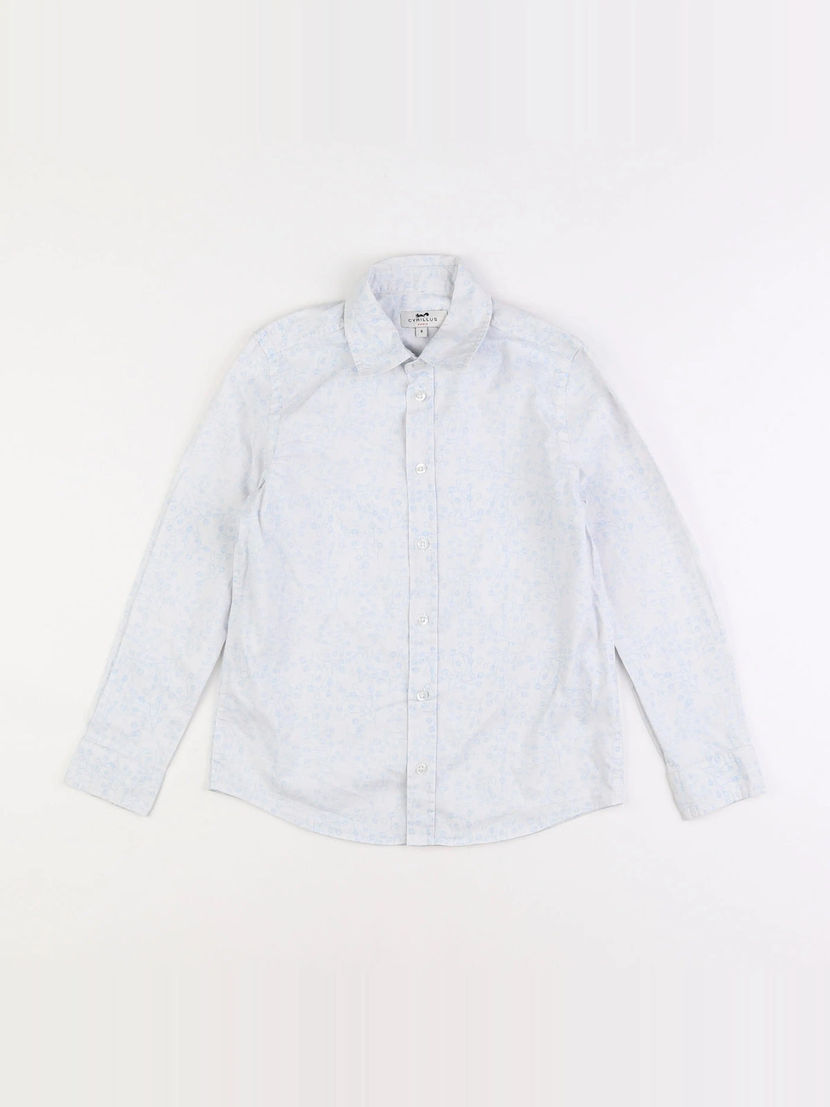 Cyrillus - chemise bleu - 8 ans