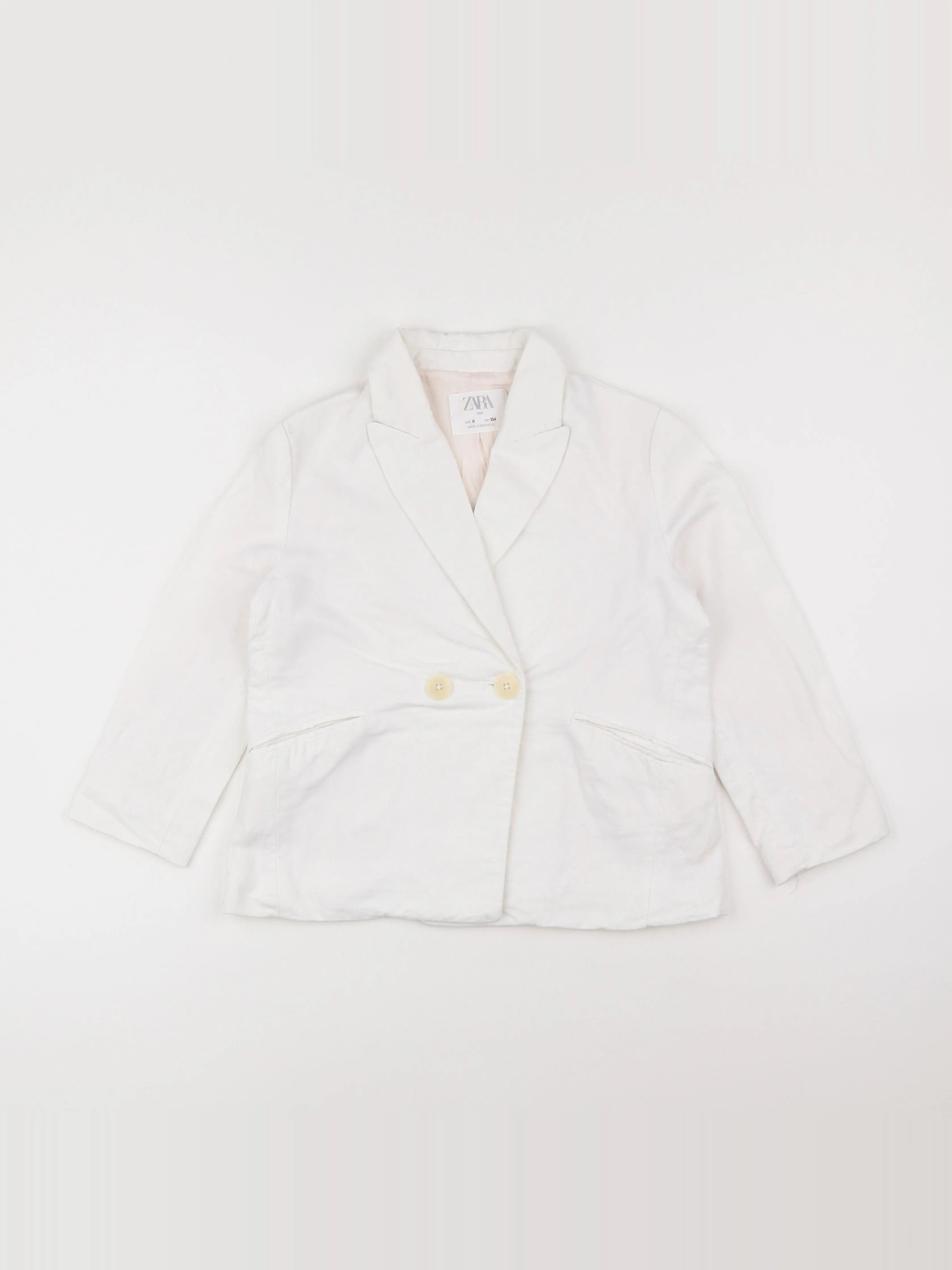 Zara - veste blanc - 9 ans