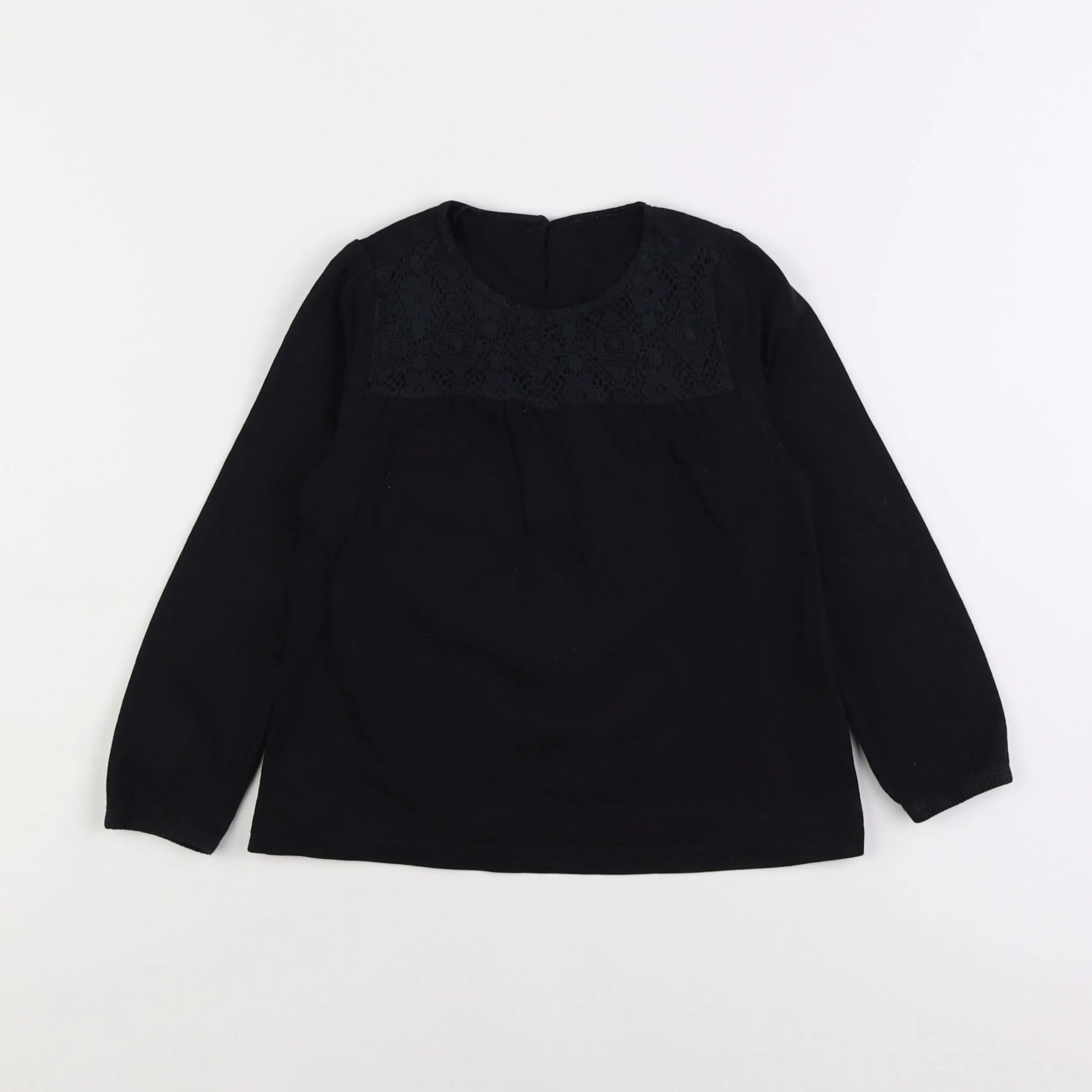 Vertbaudet - tee-shirt noir - 6 ans