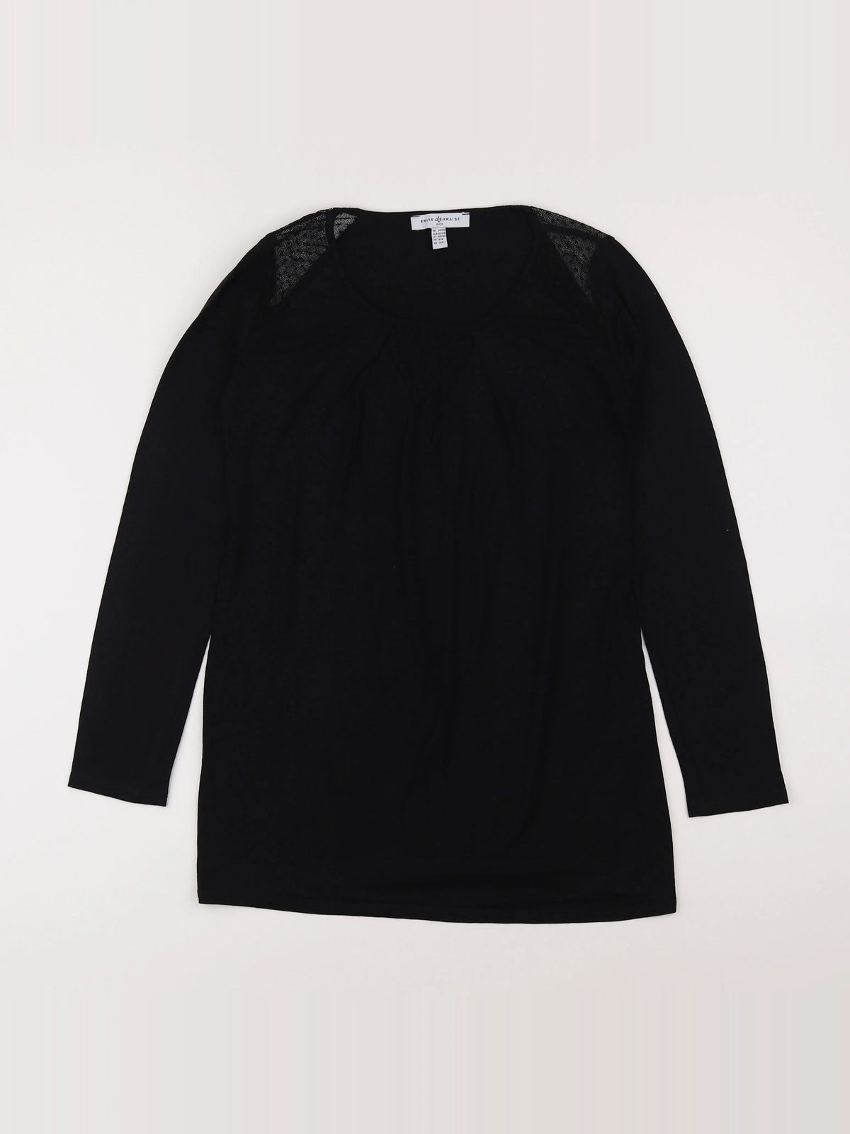 Envie de fraise - tee-shirt grossesse noir - 34 à 36