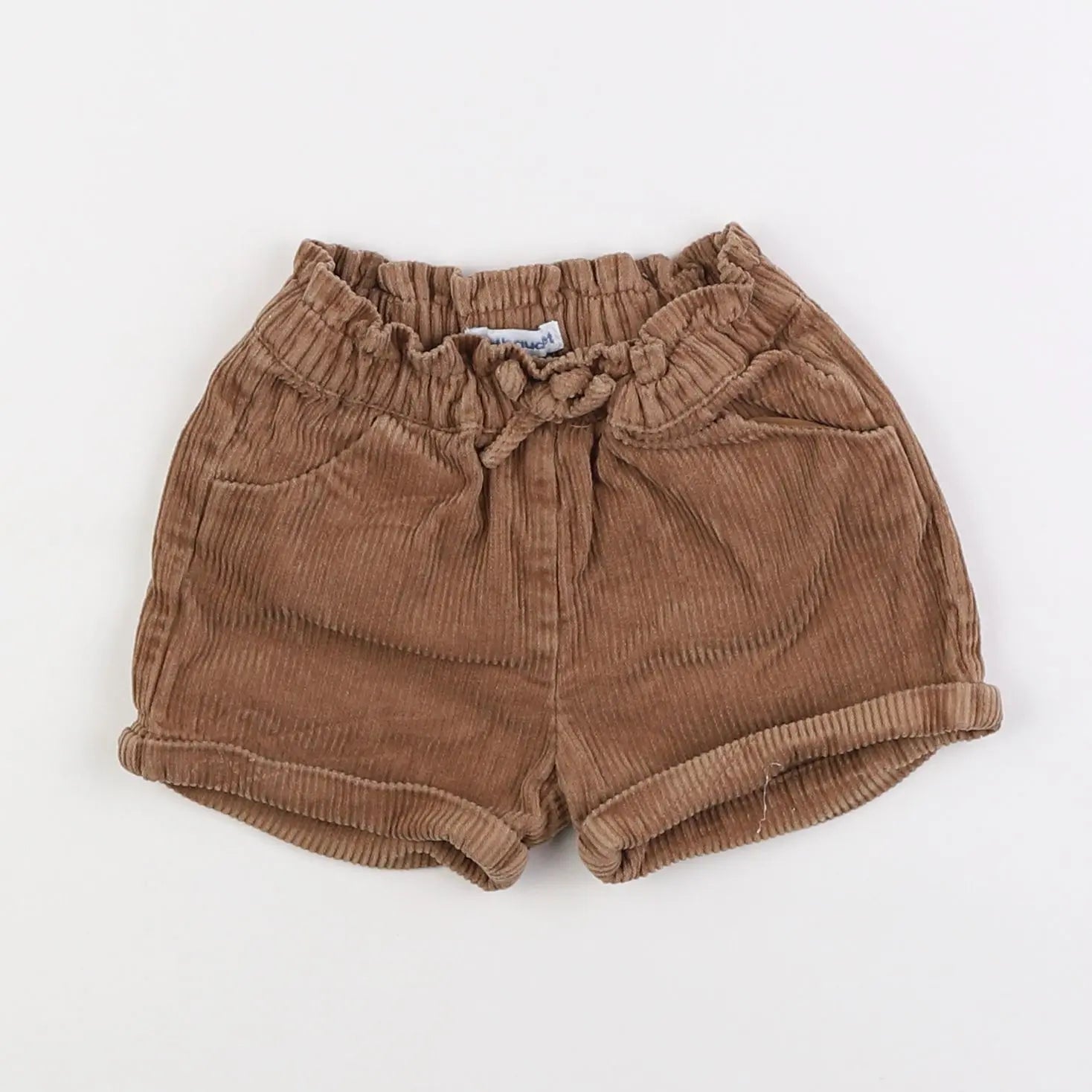 Vertbaudet - short marron - 12 mois
