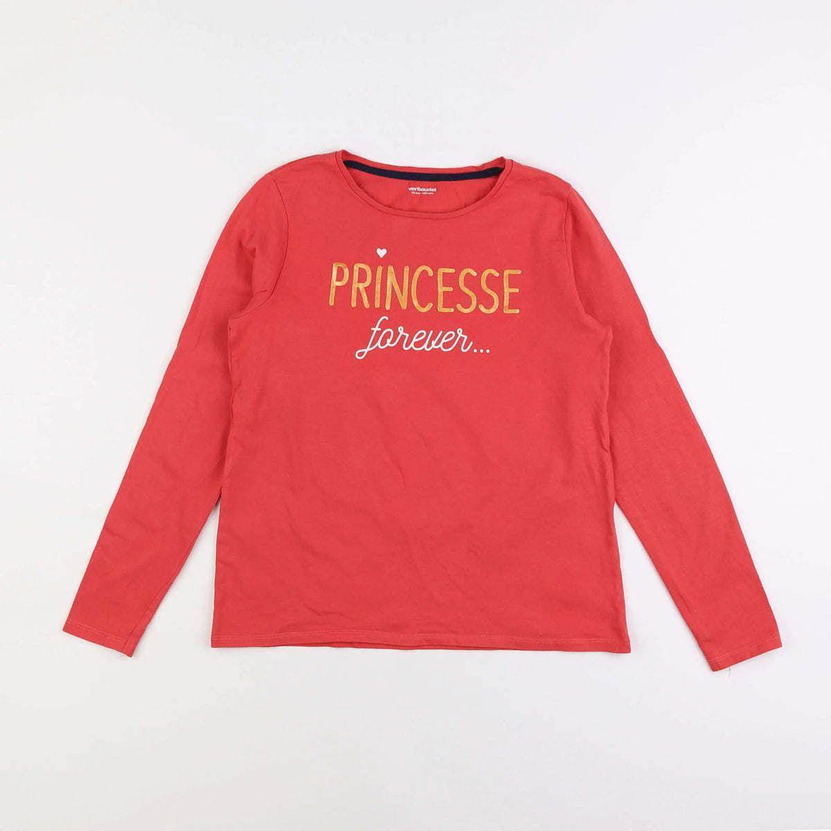 Vertbaudet - tee-shirt rouge - 12 ans