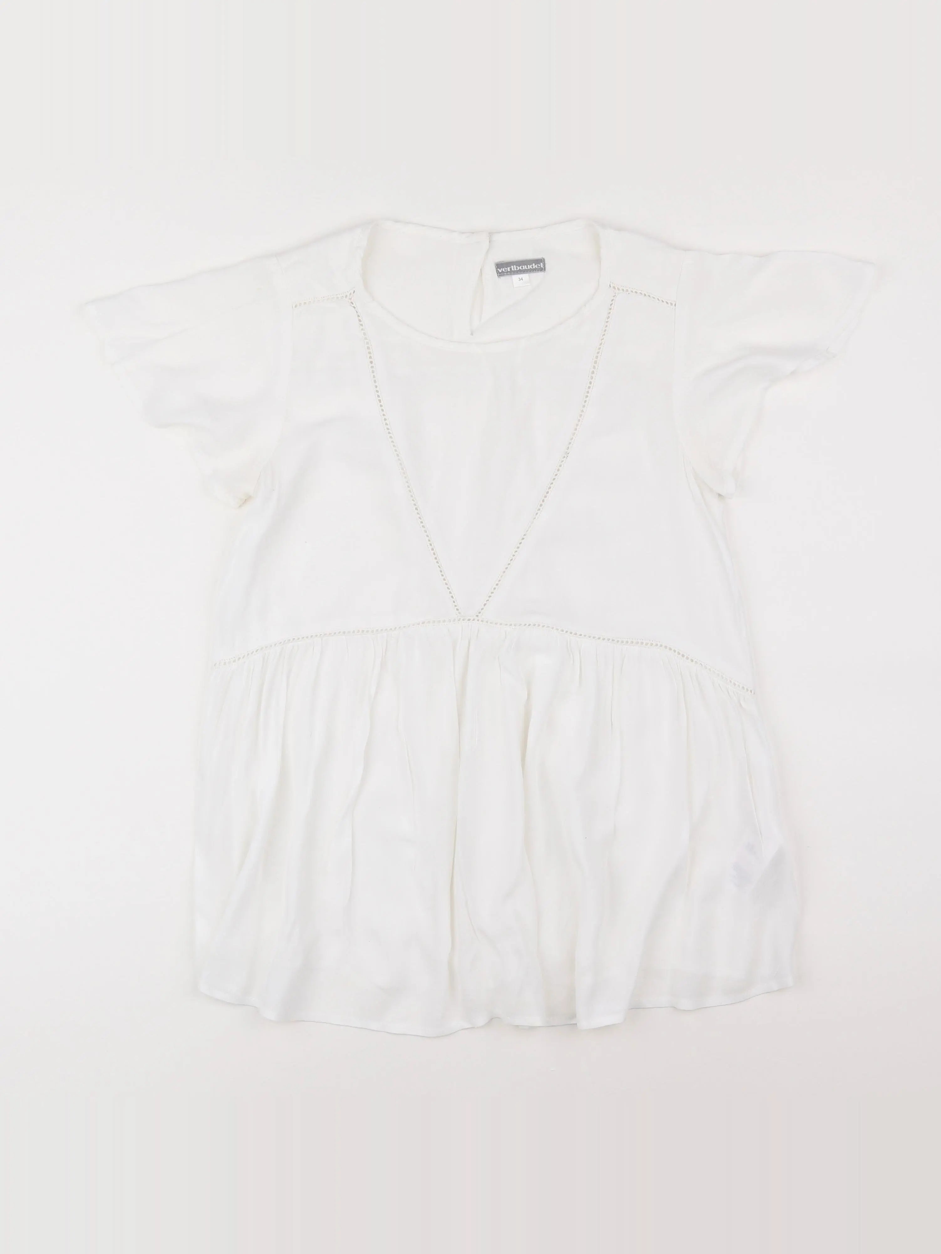 Vertbaudet - blouse grossesse blanc - 34