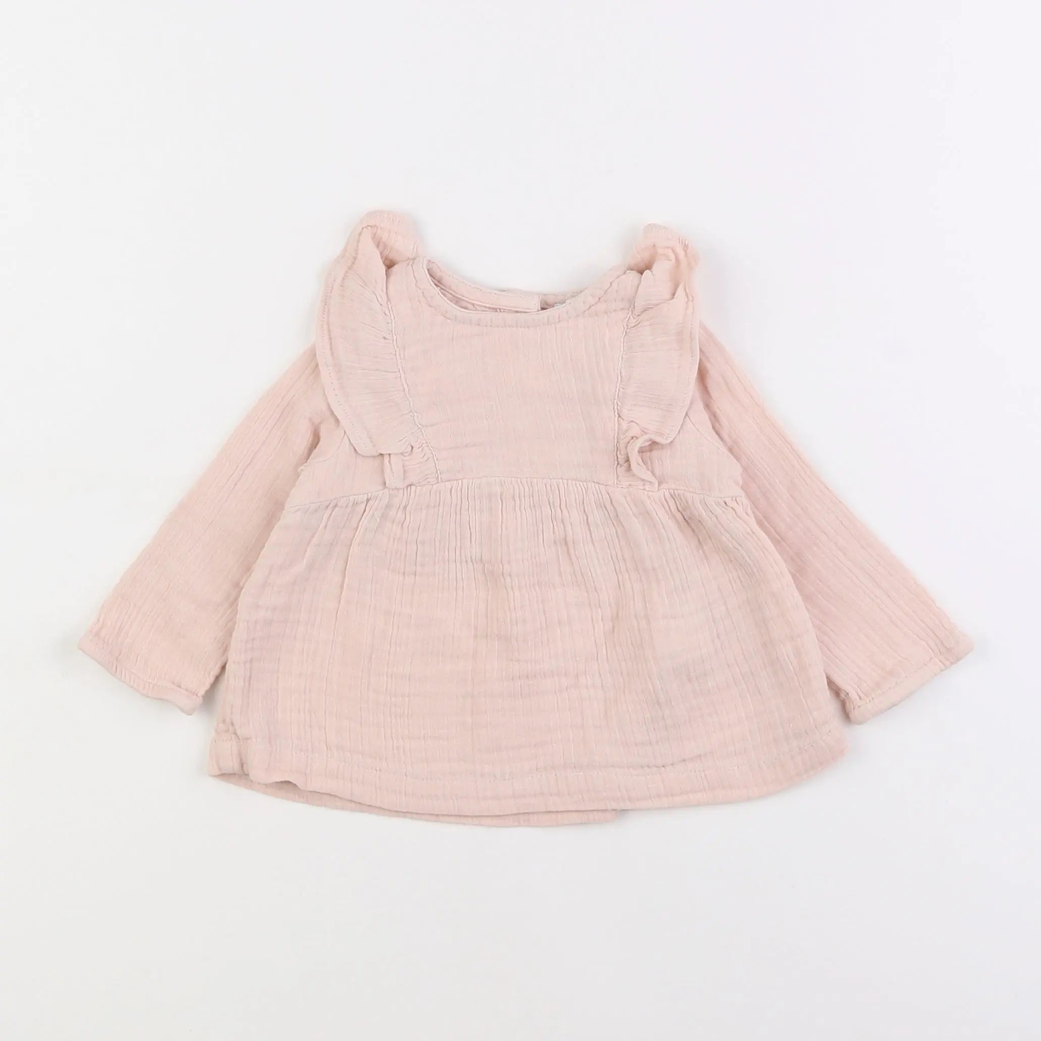 Vertbaudet - blouse rose - 9 mois