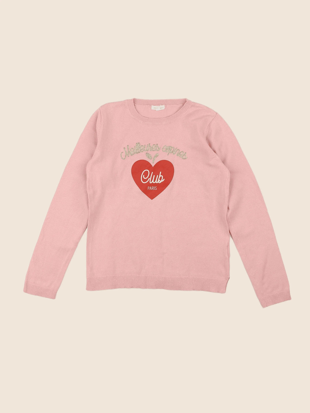 Vertbaudet - pull rose - 10 ans