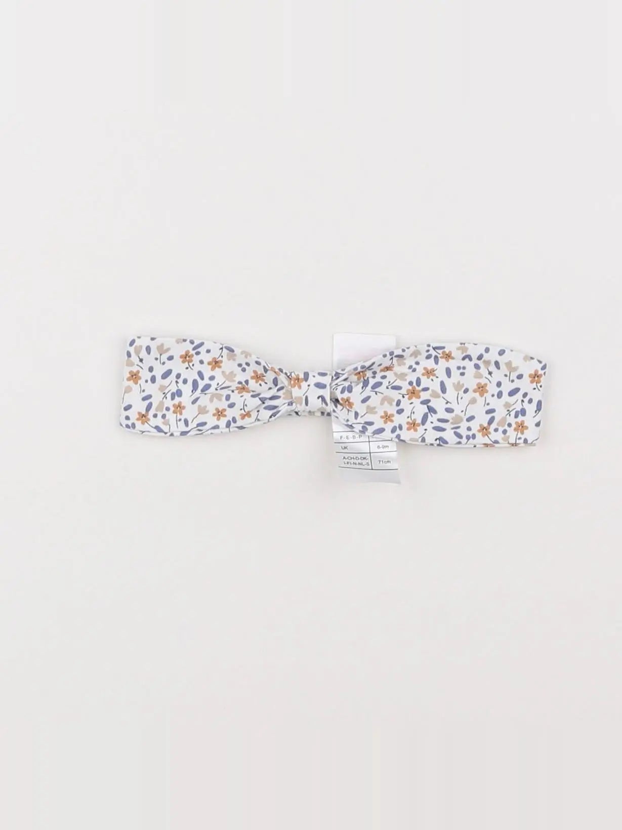 Vertbaudet - bandeau blanc - 6/9 mois