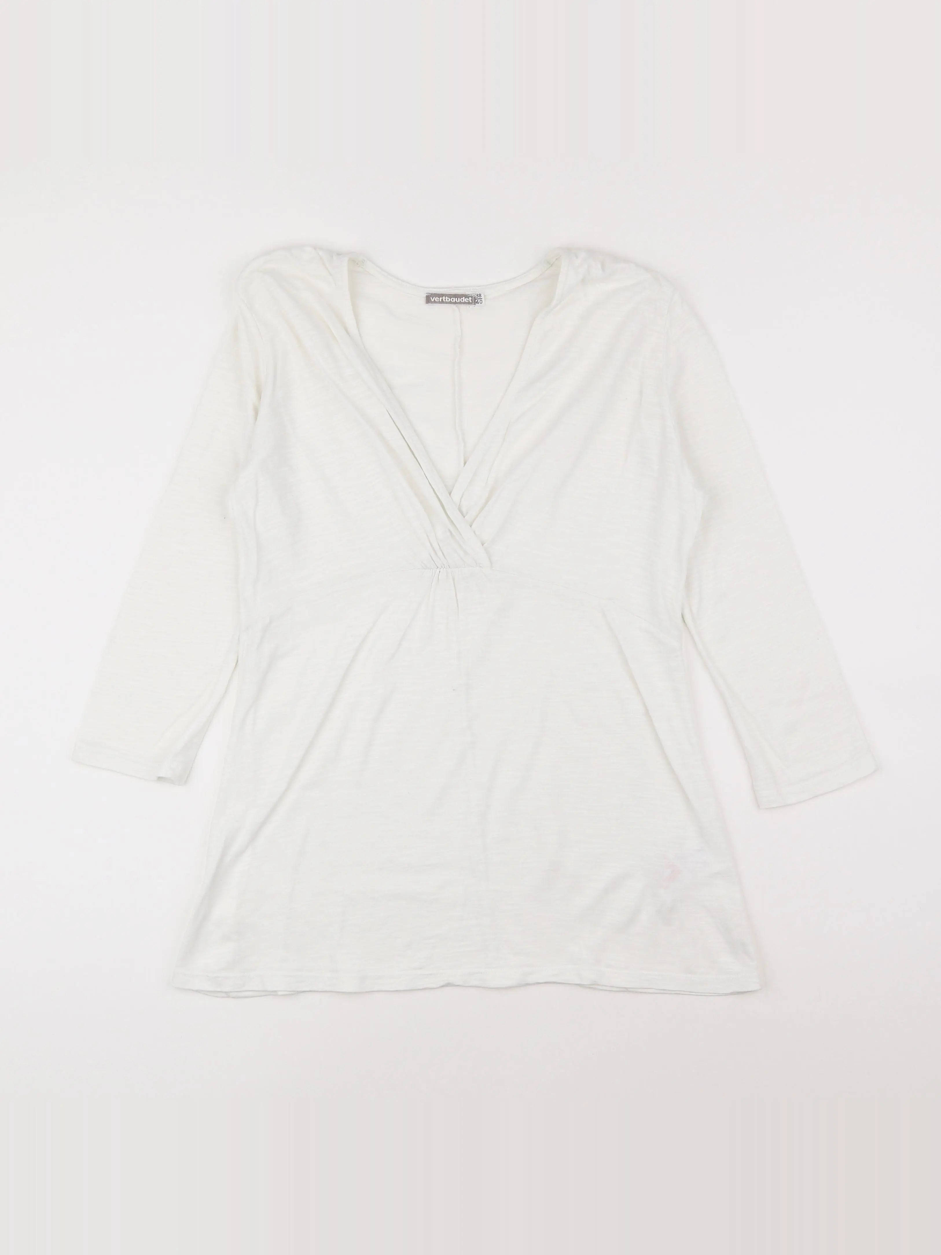 Vertbaudet - tee-shirt grossesse blanc - 38 à 40
