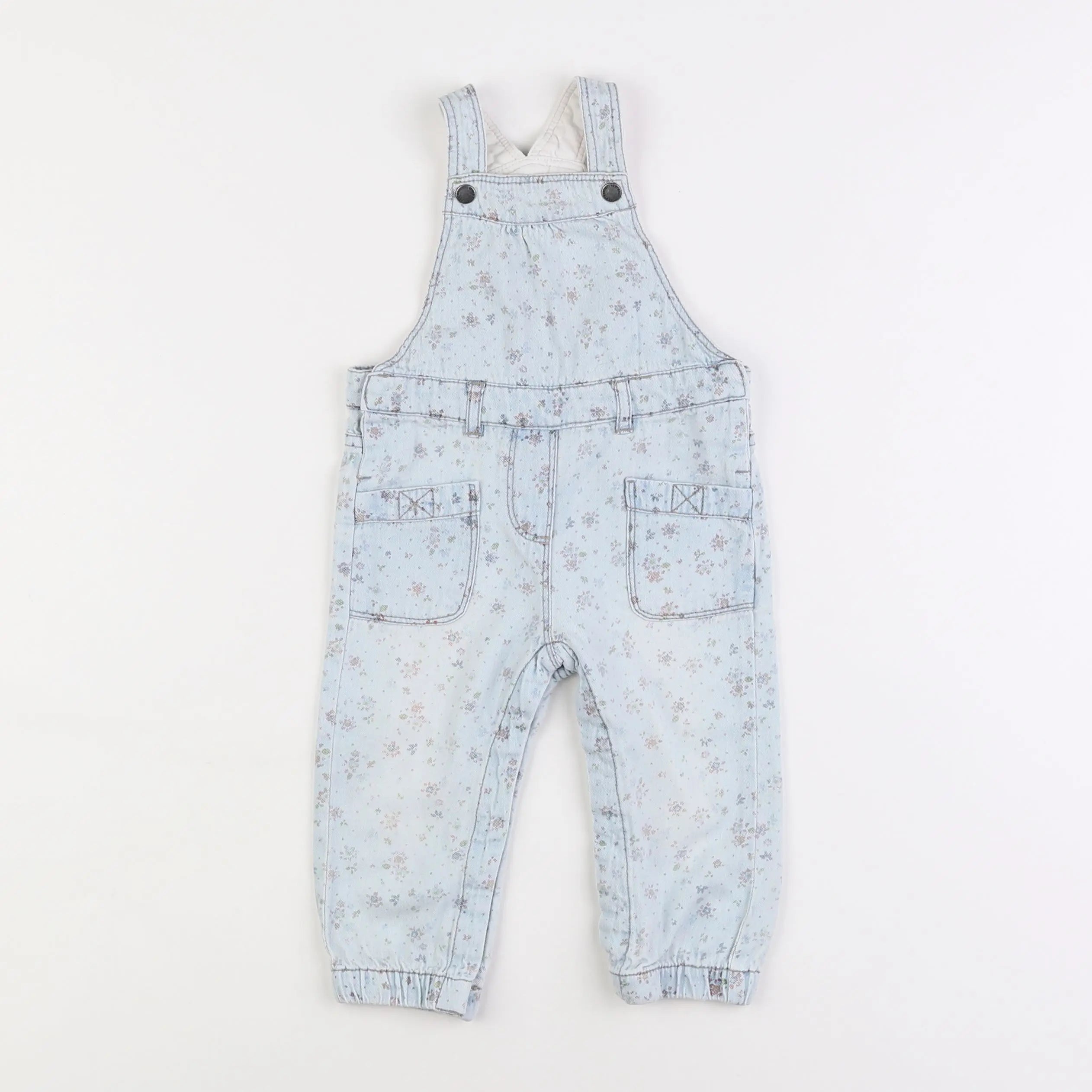 Vertbaudet - salopette bleu - 12 mois