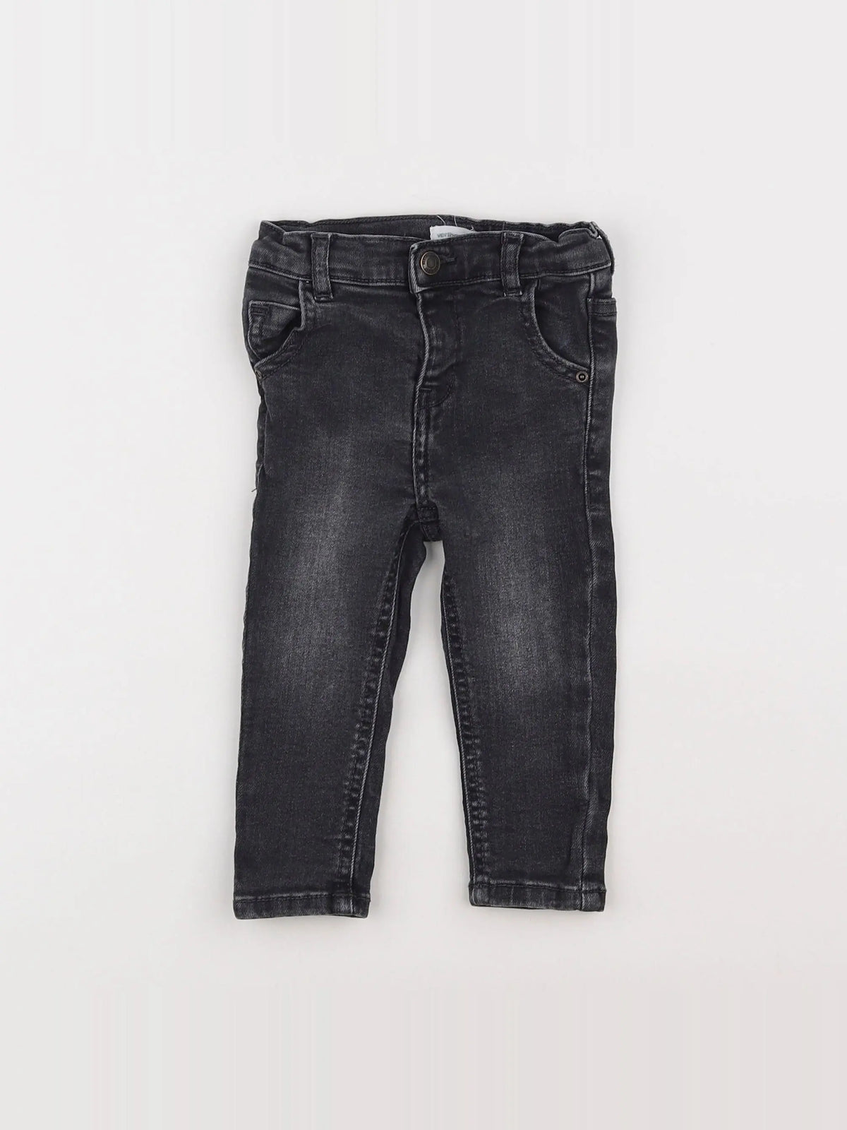 Vertbaudet - jean gris - 9 mois