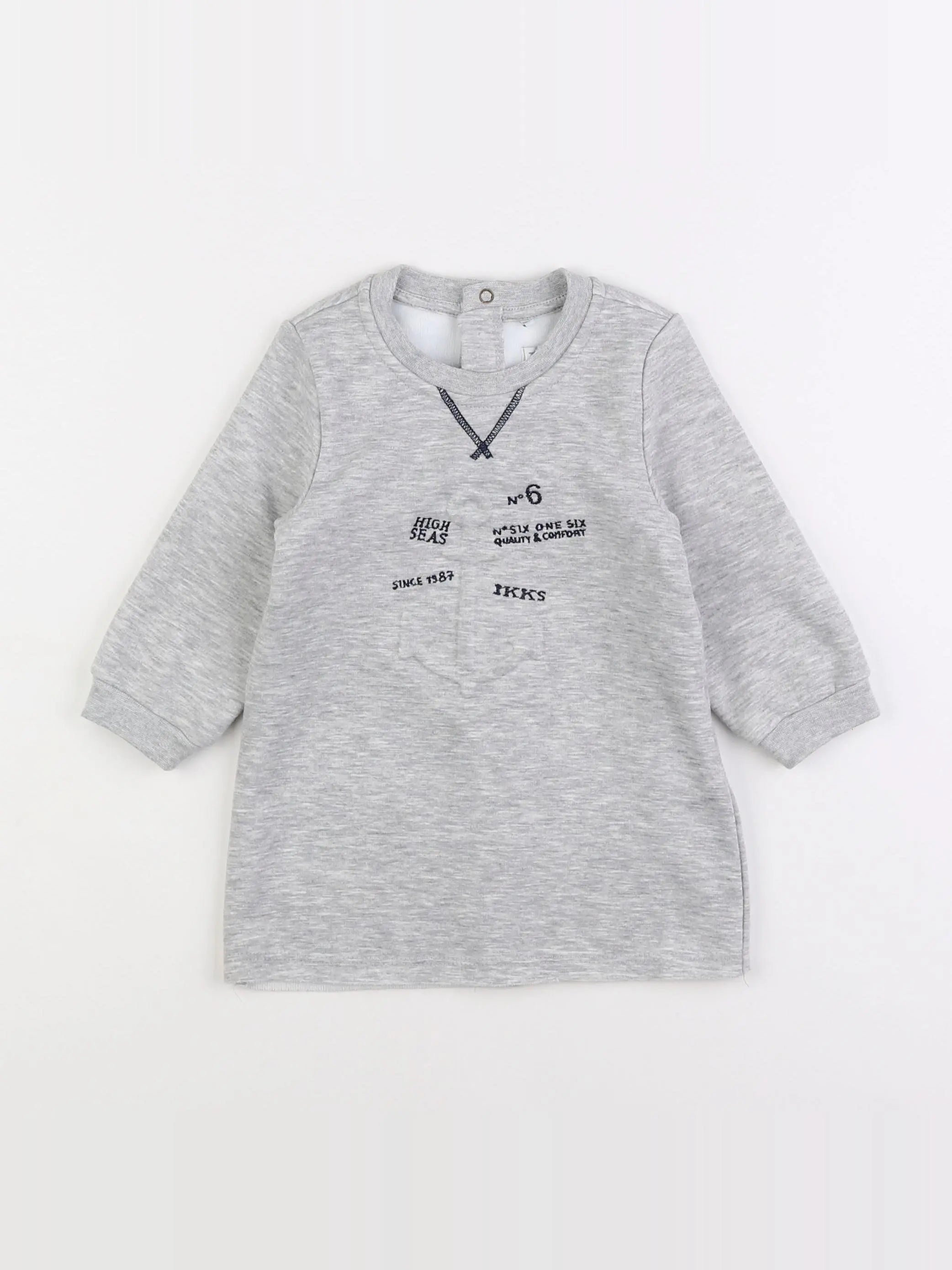 IKKS - robe gris - 18 mois