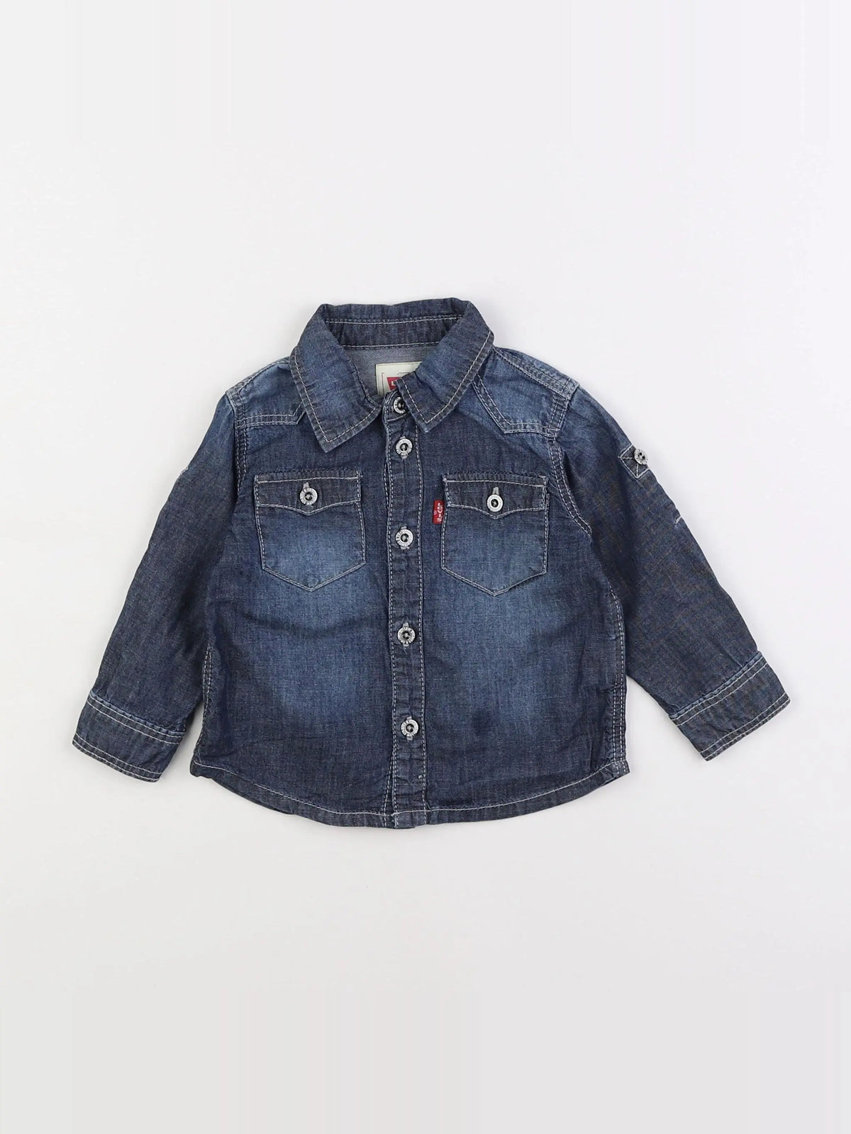 Levi's - chemise bleu - 12 mois