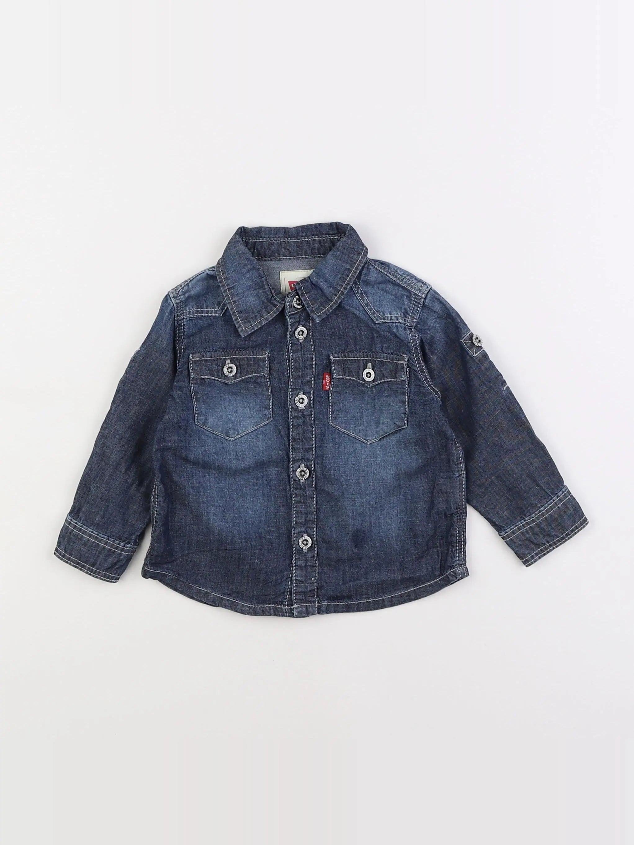 Levi's - chemise bleu - 12 mois