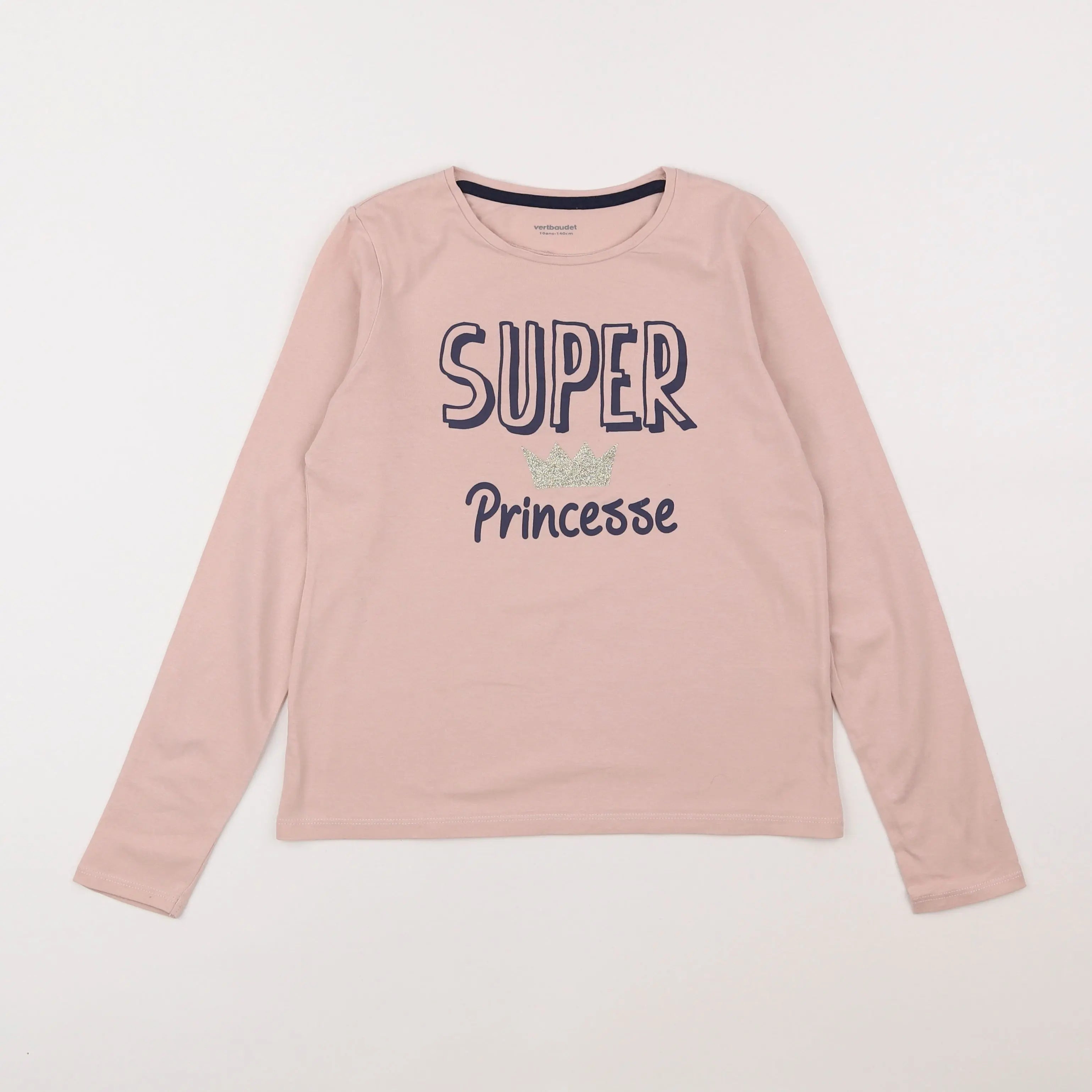 Vertbaudet - tee-shirt rose - 10 ans