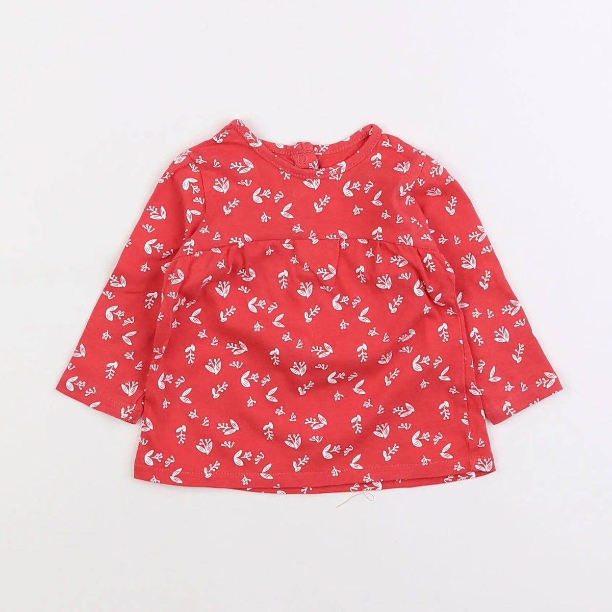 Vertbaudet - tee-shirt rouge - 3 mois