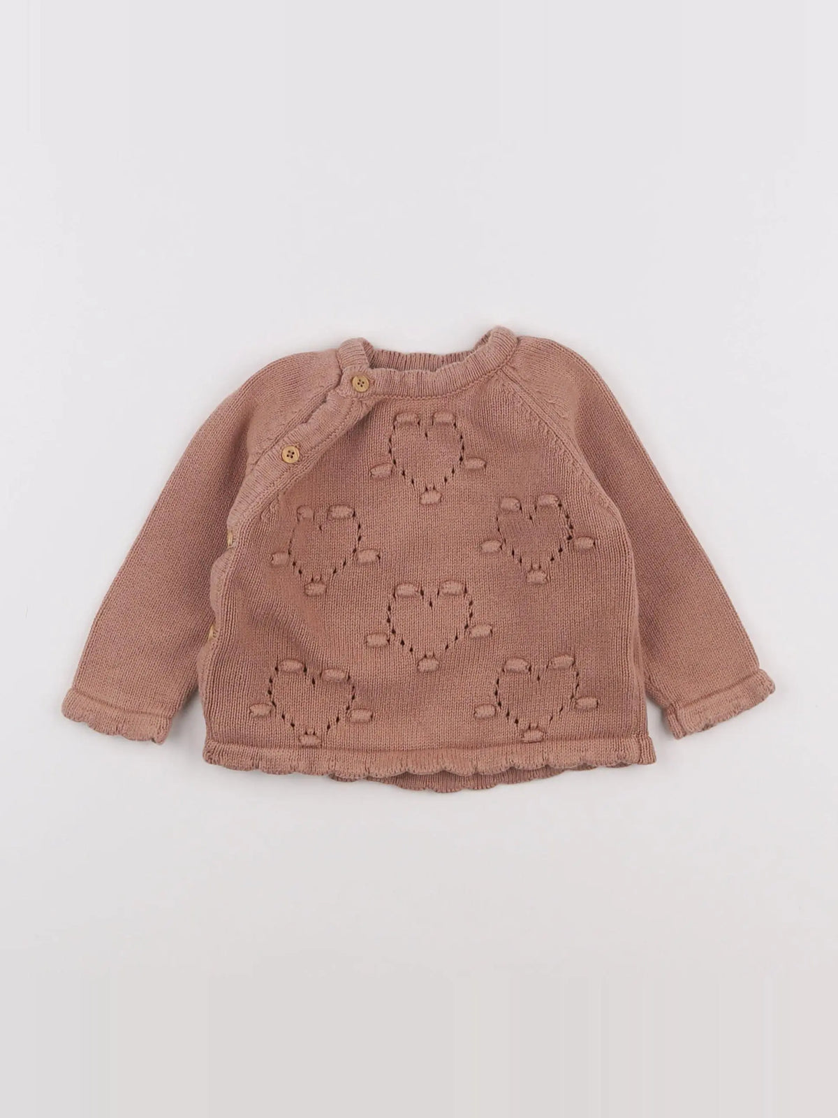 Vertbaudet - gilet rose - 9 mois