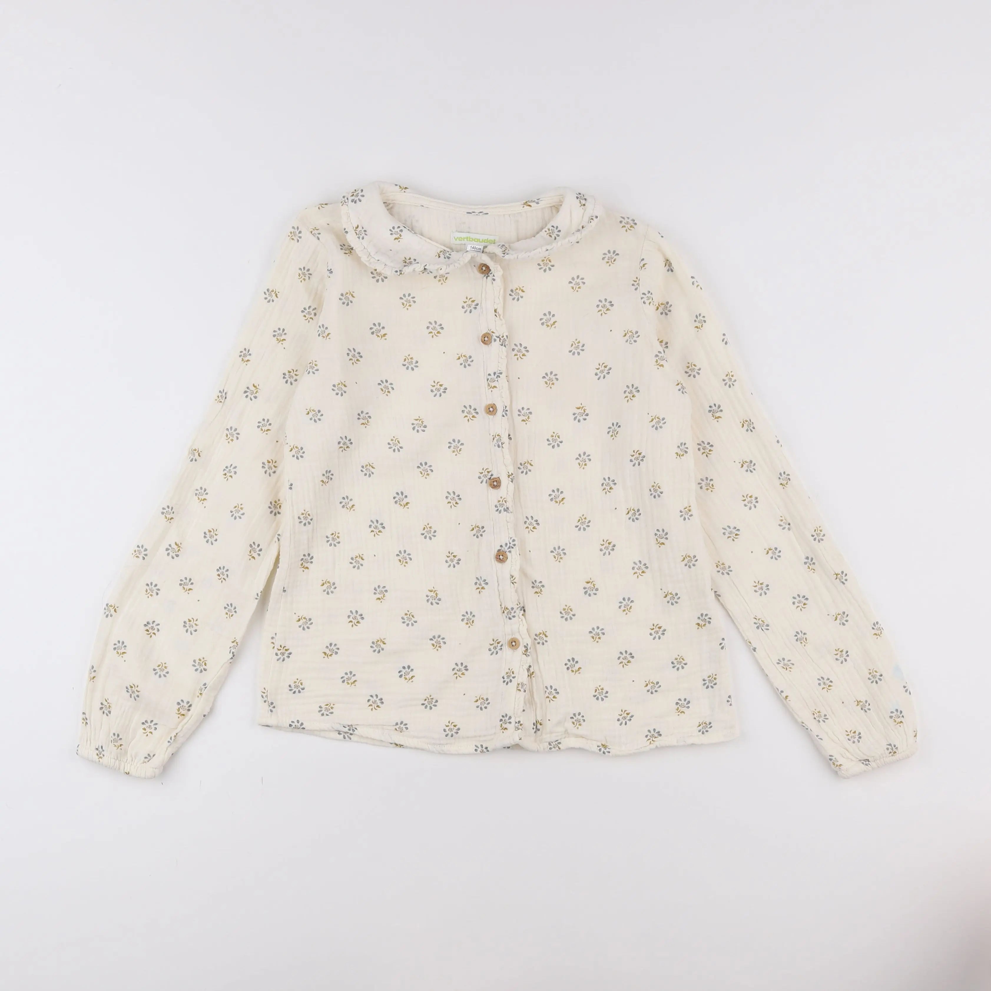Vertbaudet - blouse beige - 10 ans