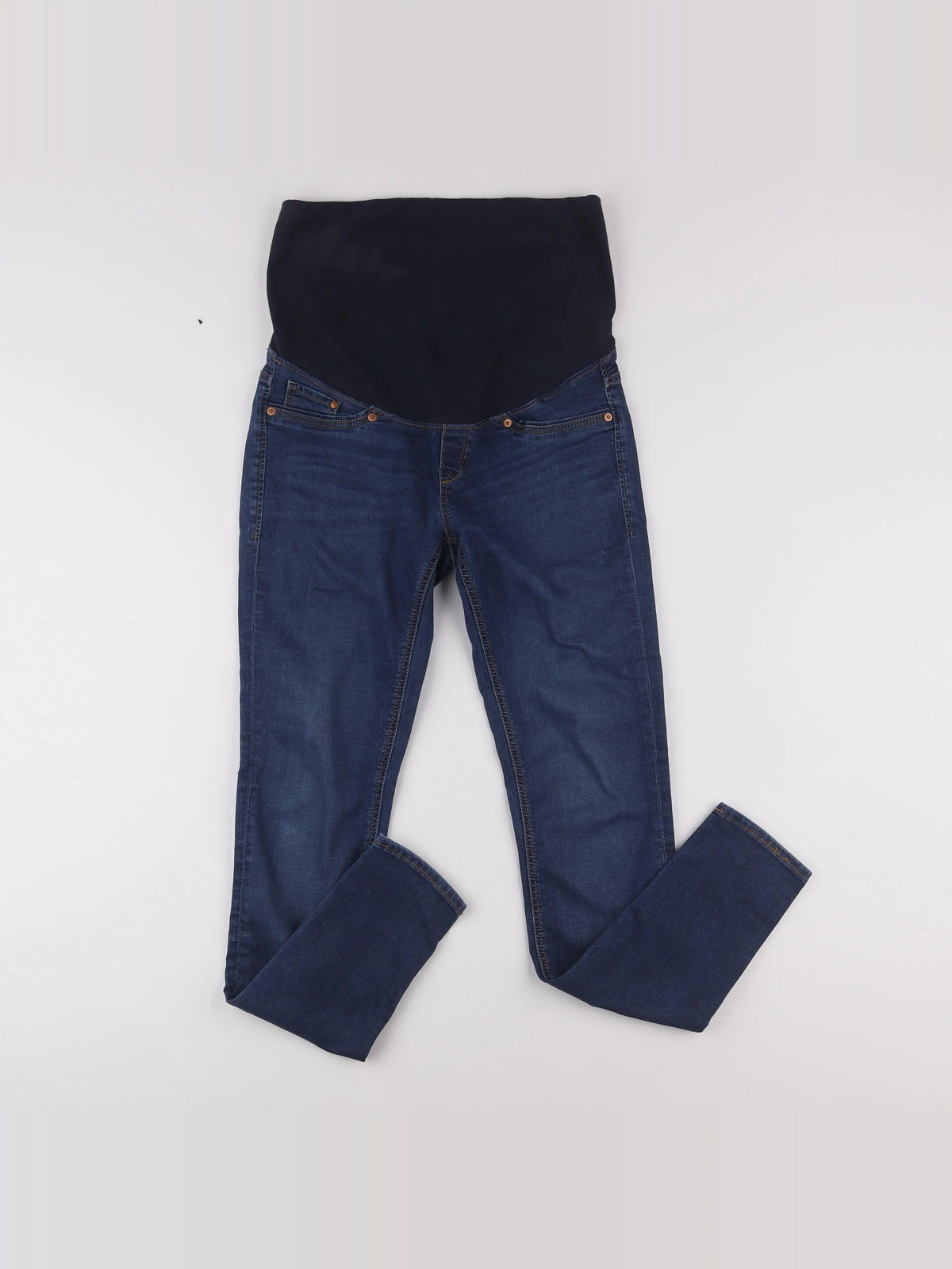 H&M - jean grossesse bleu - 38