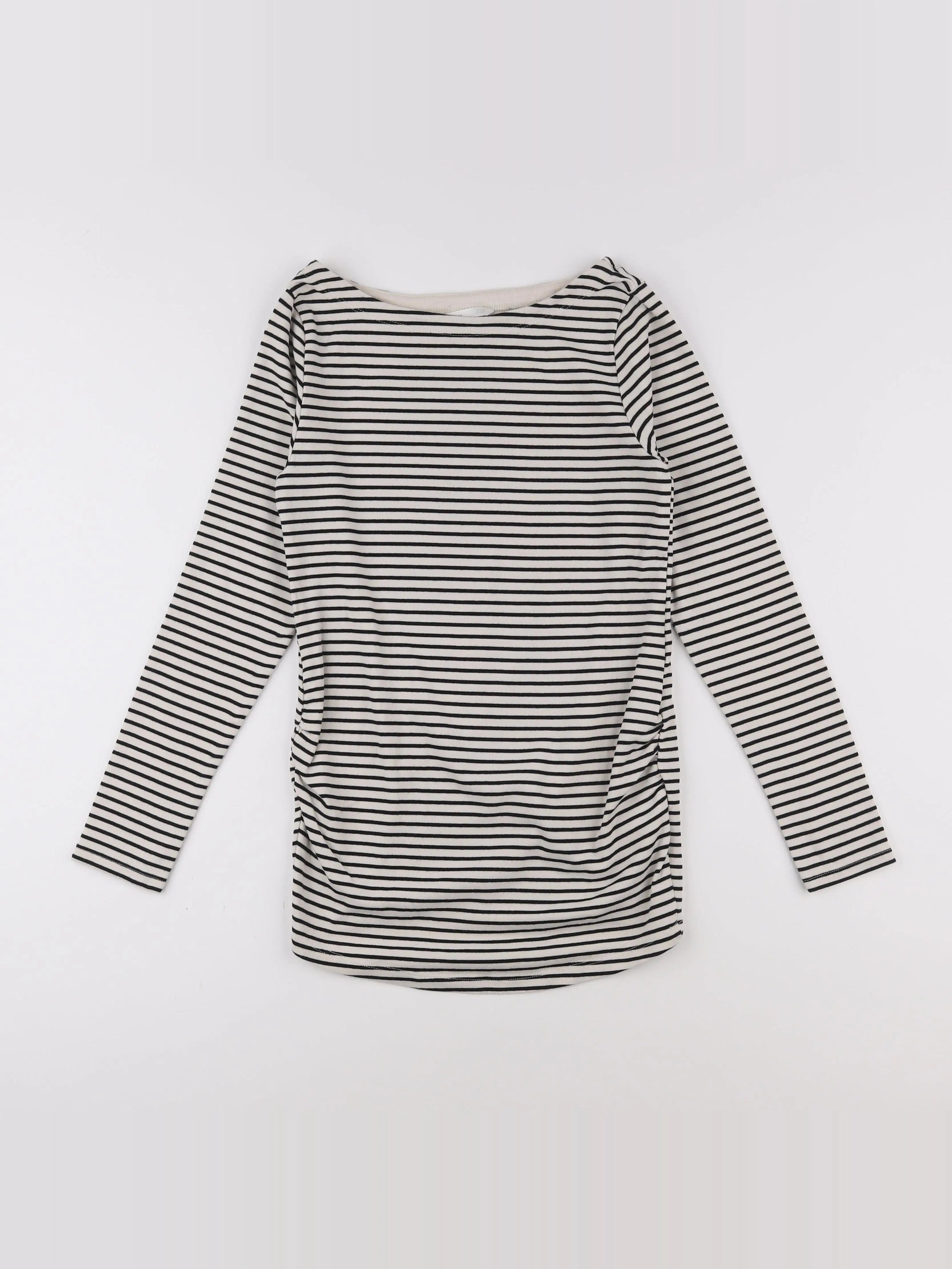 H&M - tee-shirt grossesse beige - 40 à 42