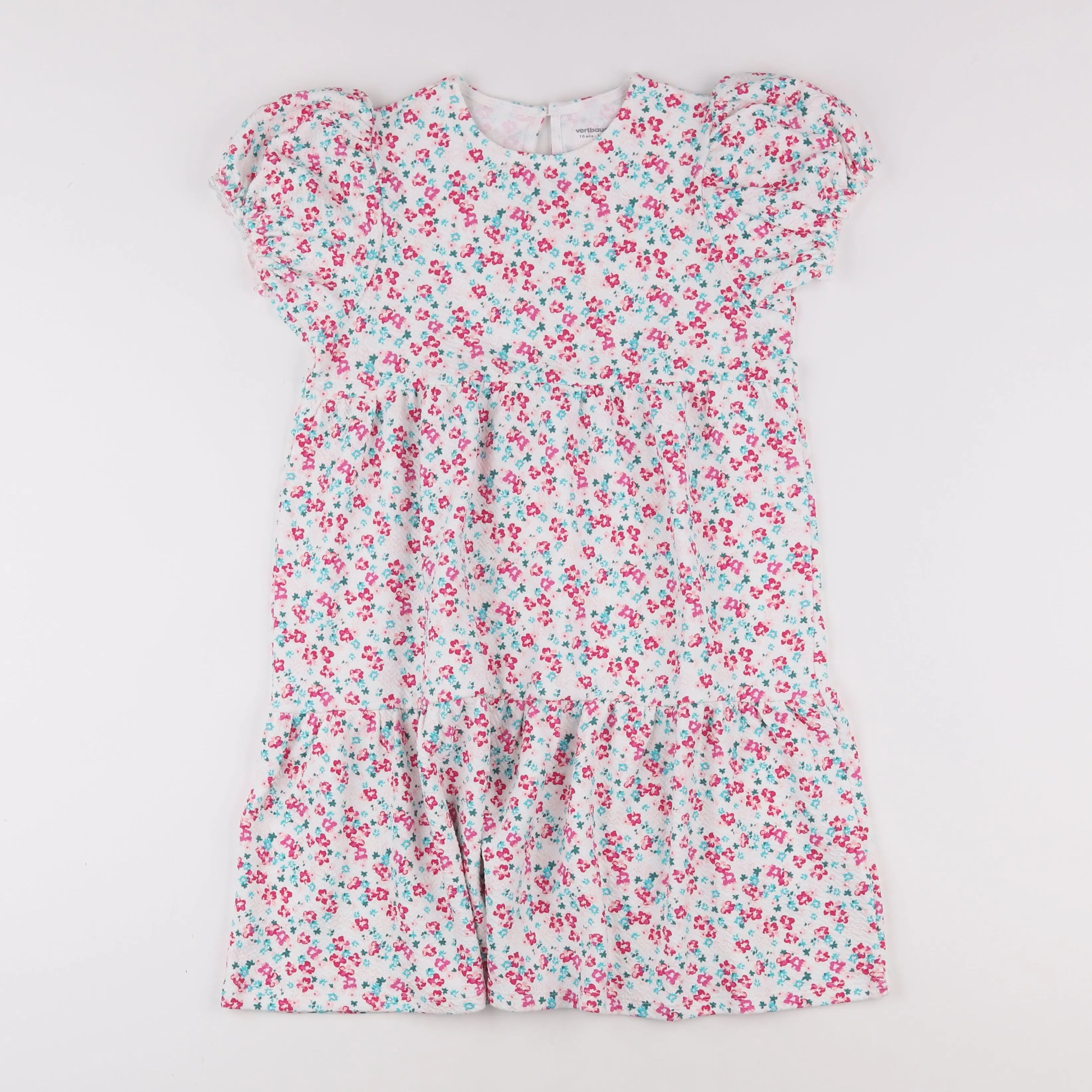 Vertbaudet - robe multicolore - 10 ans