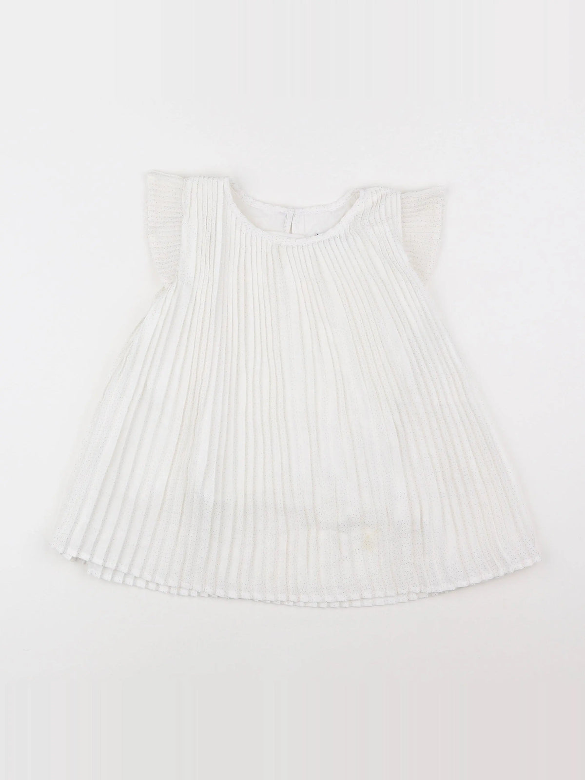 Okaidi - blouse blanc, argent - 8 ans